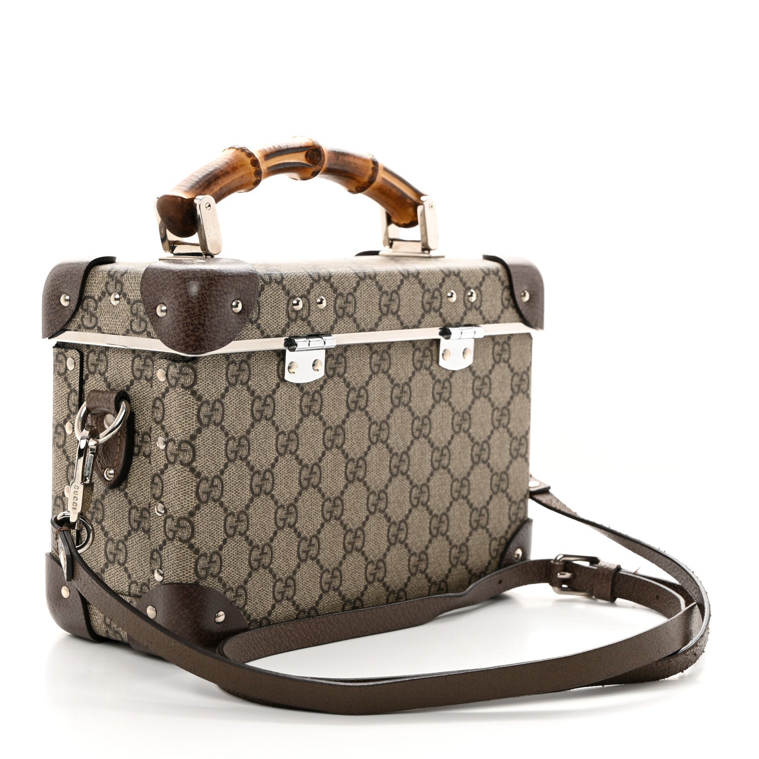 Gucci GG Supreme Monogram Globe-Trotter Beauty Case Brown 3 of 12