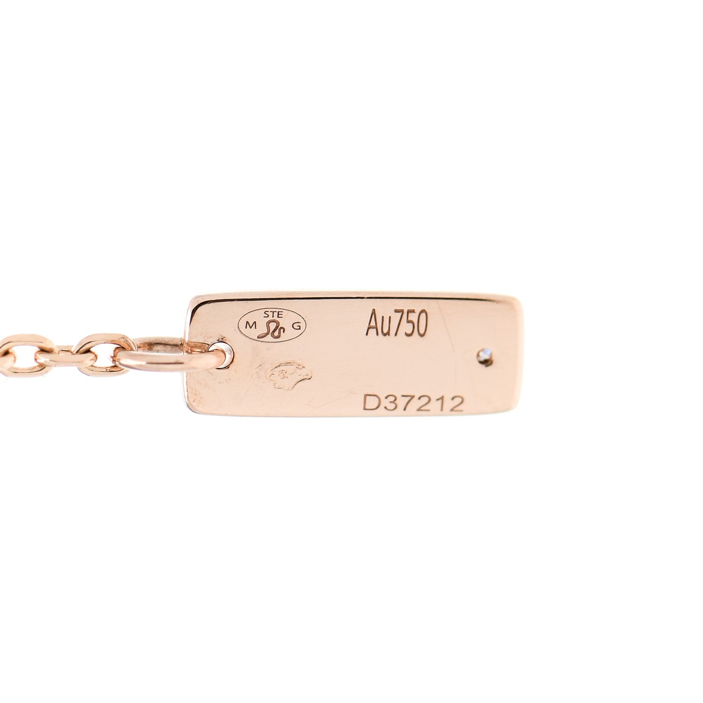 18K Rose Gold Diamond Lucky Eye Pave Ankle Bracelet