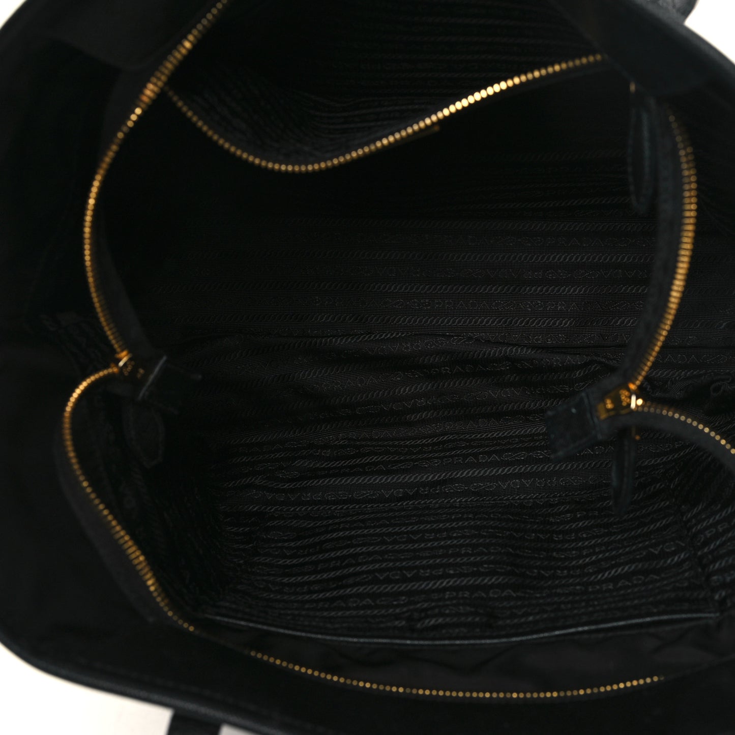 Tessuto Nylon Logo Tote Black