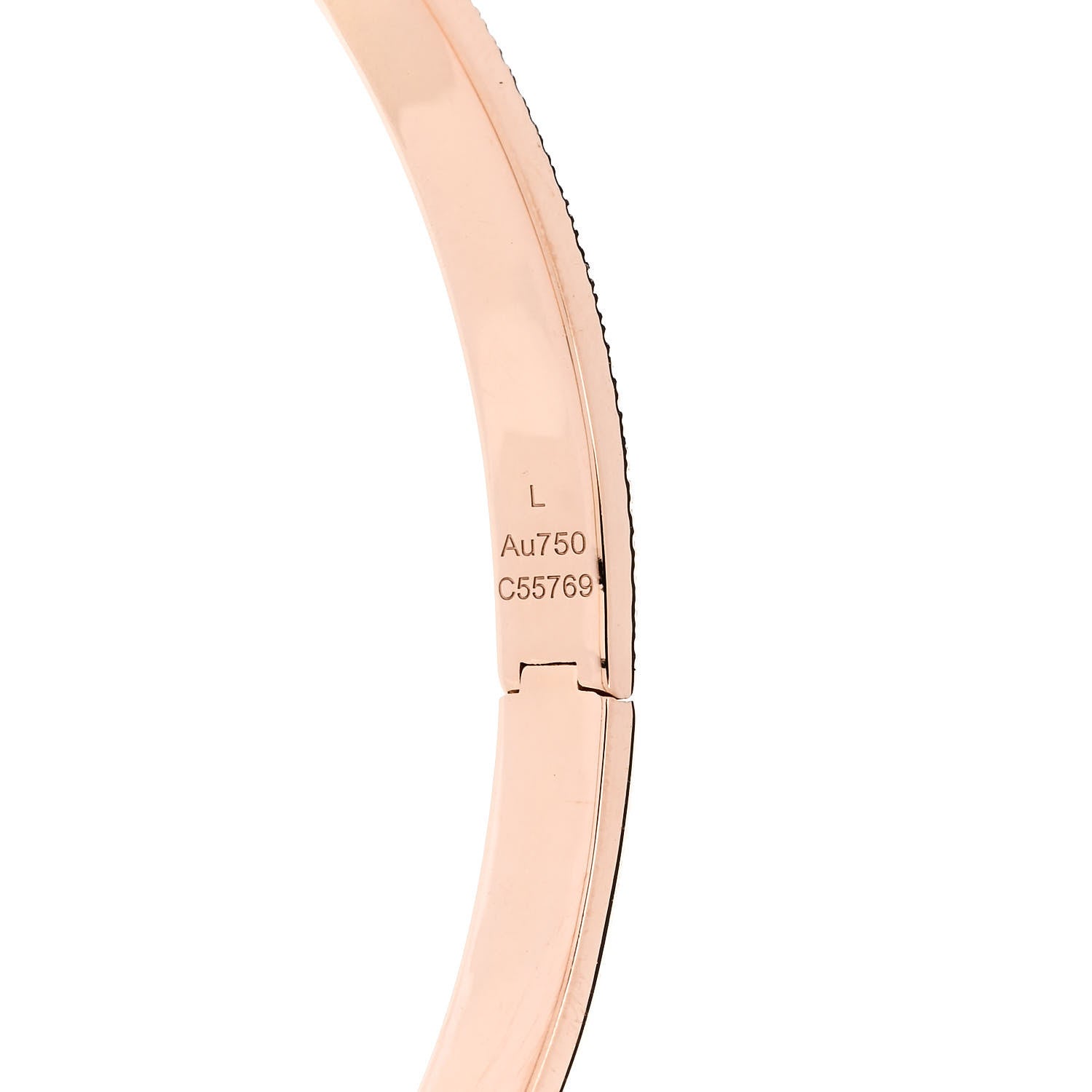 Messika 18K Rose Gold Diamond PM Move Noa Pave Bangle Bracelet L 5 of 6