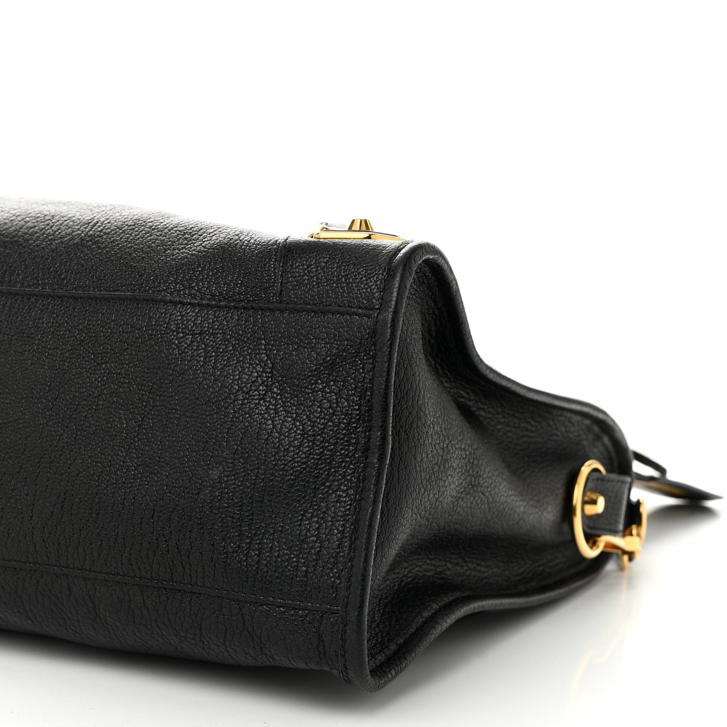 Chevre Gold Metallic Edge Hardware City Black