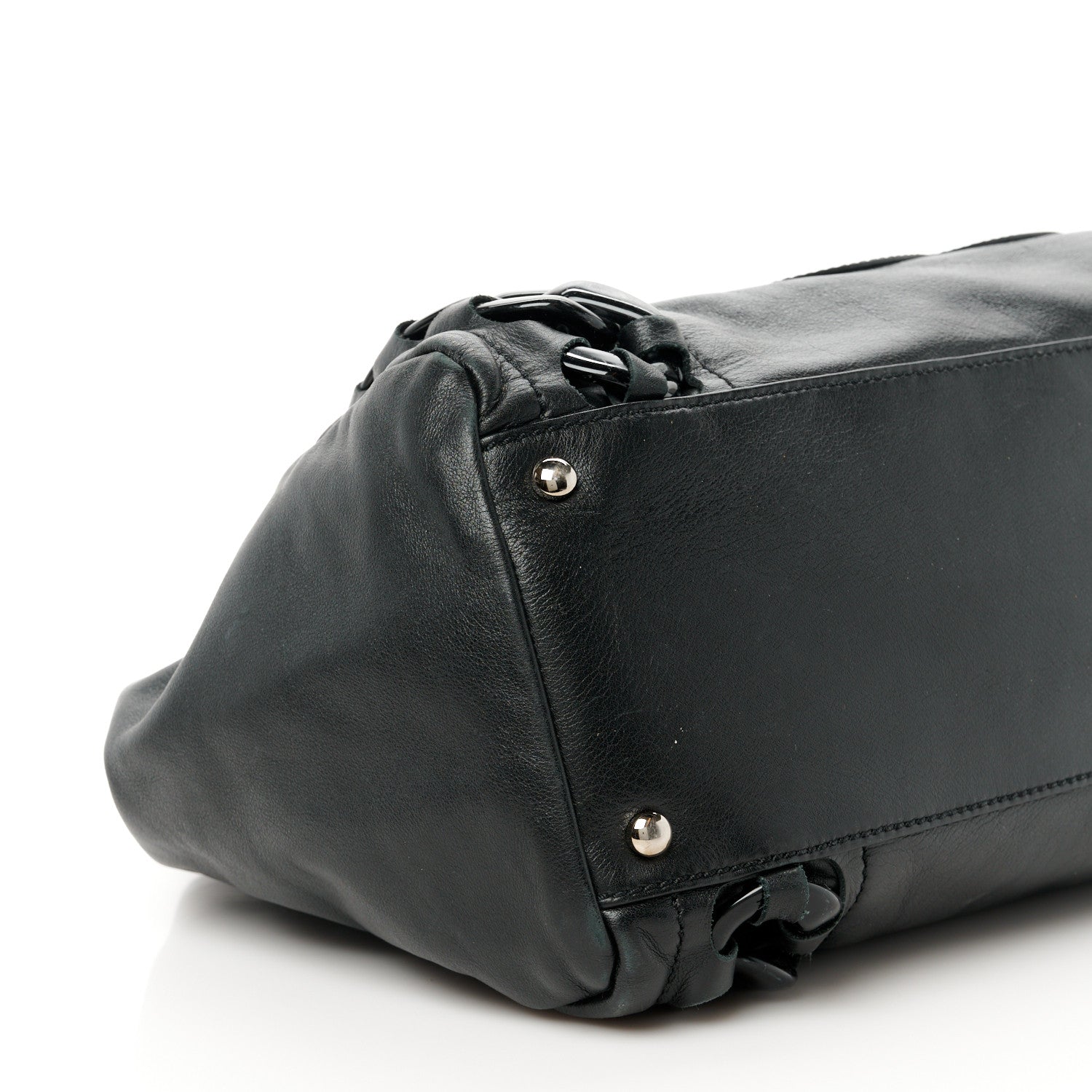 Chanel Calfskin Modern Chain Rhodoid East West Tote Black 9 of 10