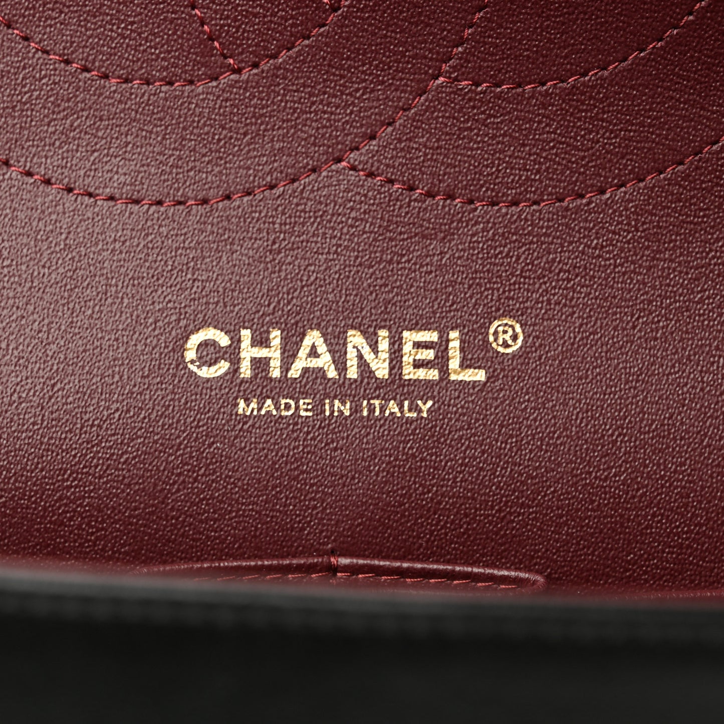 Lambskin Quilted Jumbo Double Flap Black