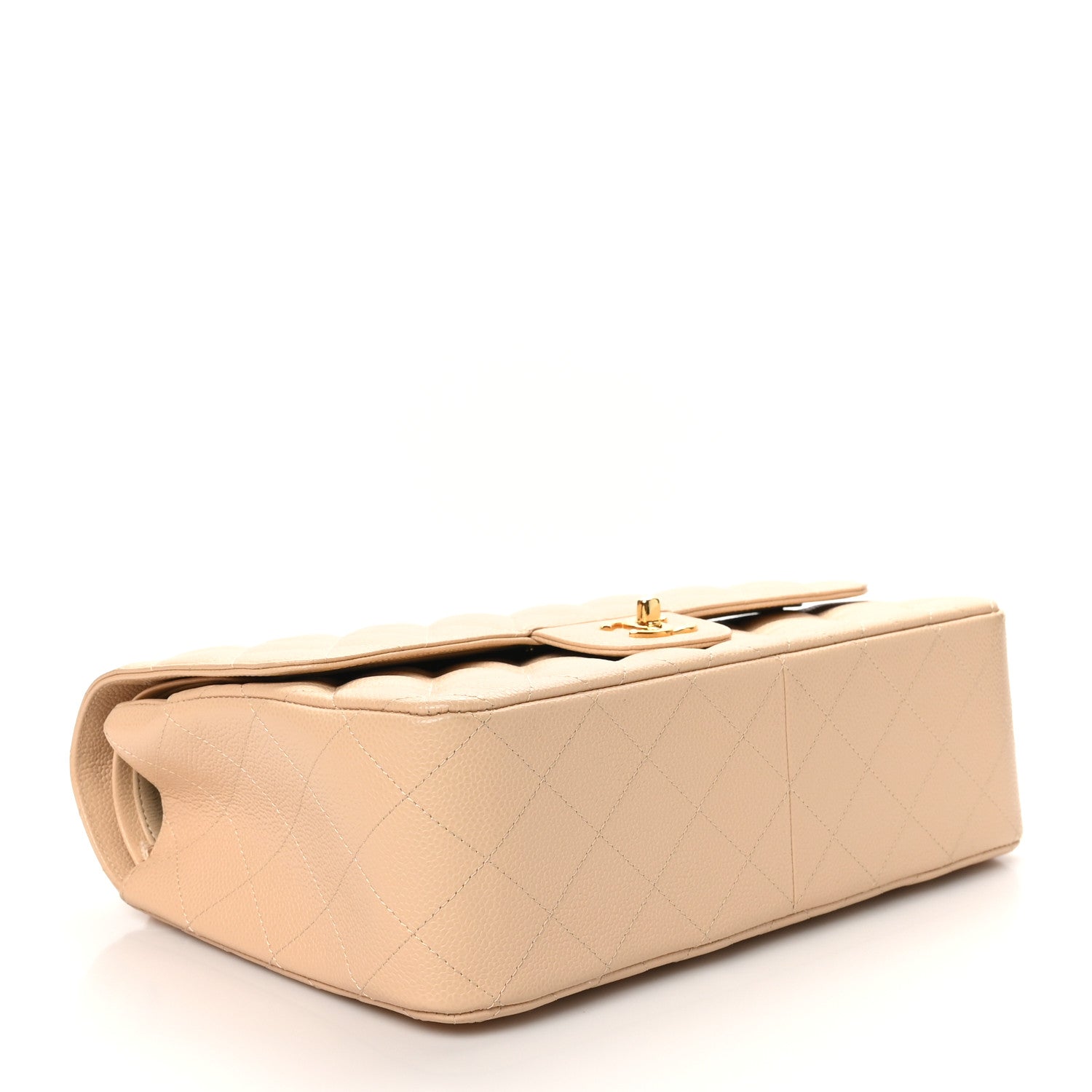 Chanel Caviar Quilted Jumbo Double Flap Beige Clair 4 of 11