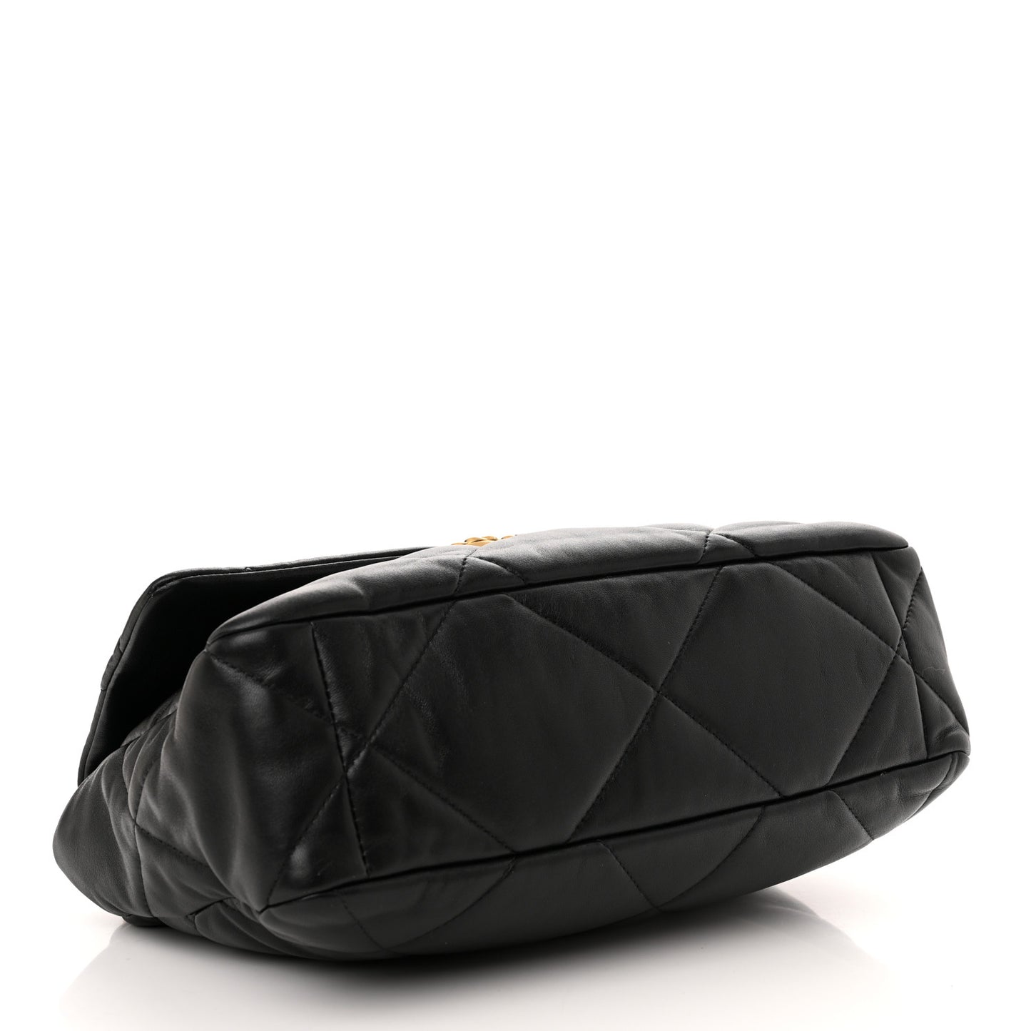 Lambskin Quilted Large Chanel 19 Flap Black