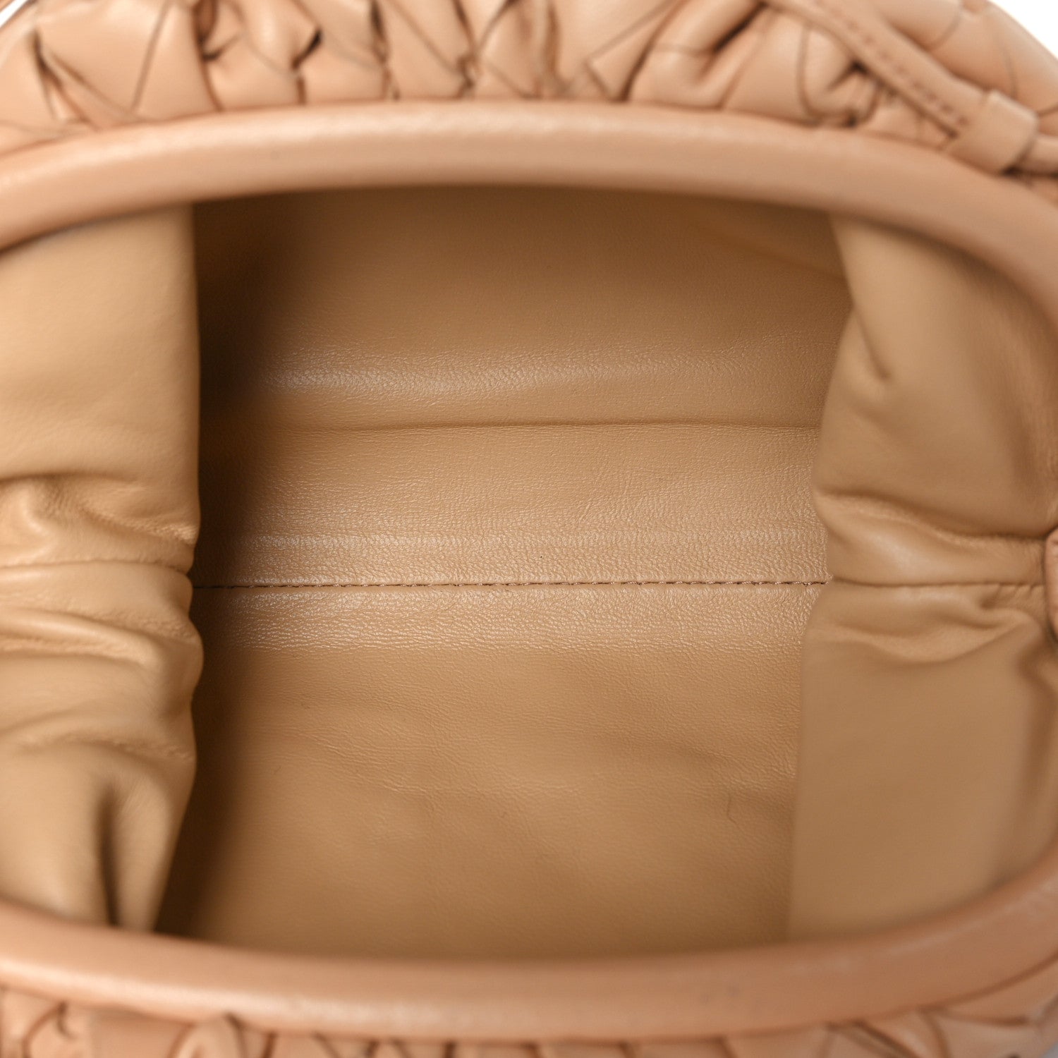 Bottega Veneta Nappa Intrecciato The Mini Pouch Almond 5 of 11