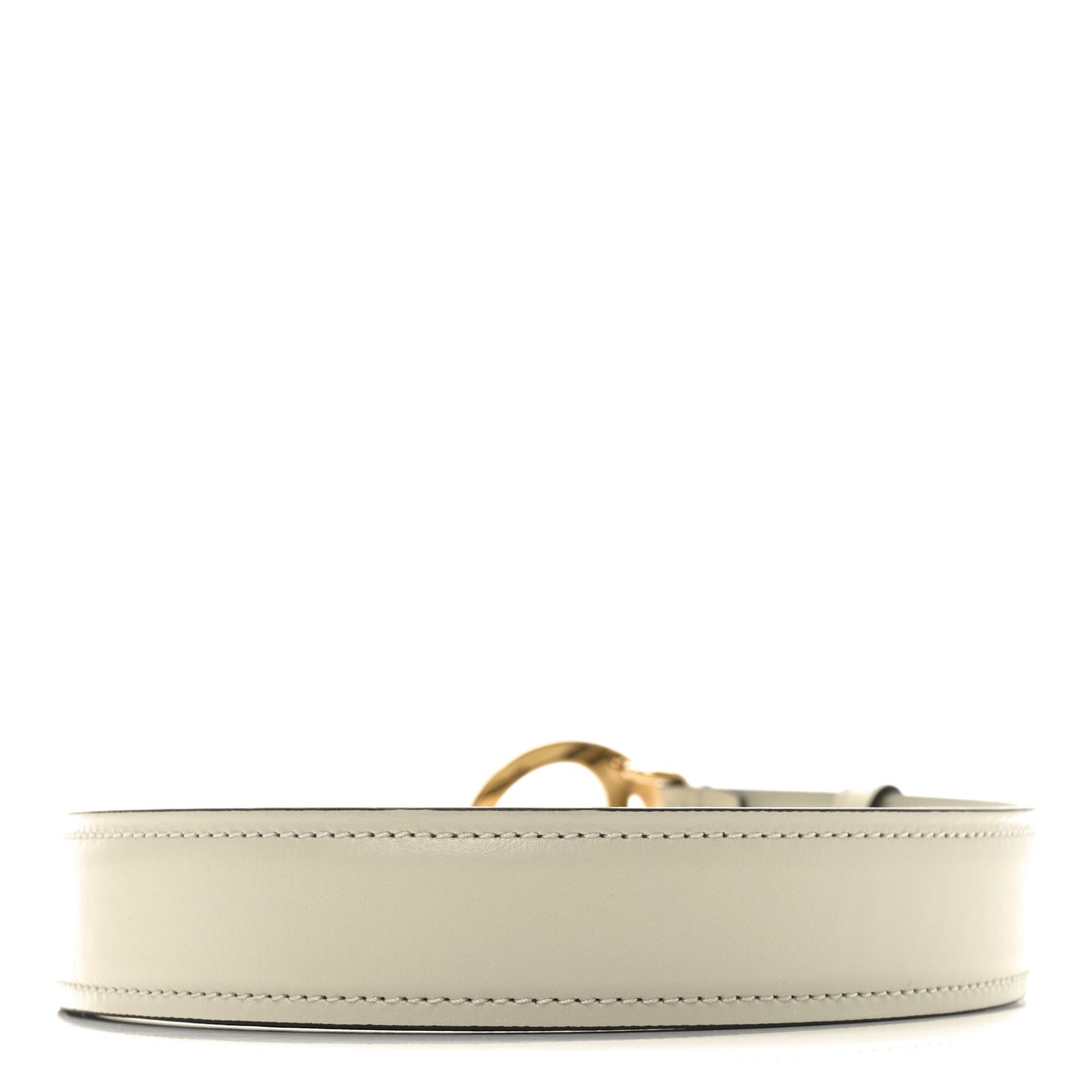 Ciny Lux Calfskin Blondie 30mm Belt 100 40 Mystic White