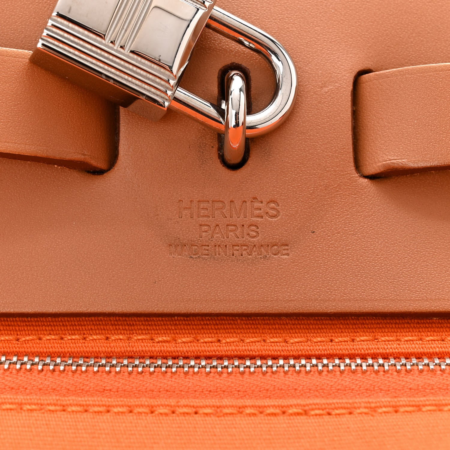 Hermes Toile Vache Hunter Herbag Zip 31 PM Orange 7 of 11