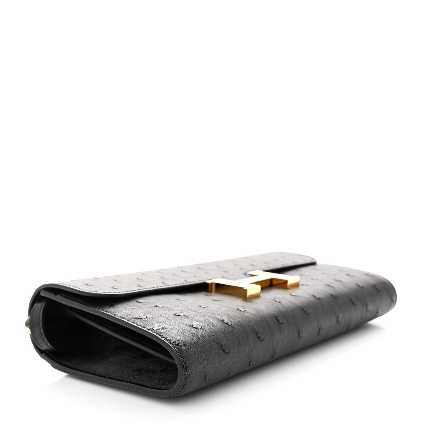 Ostrich Constance Long Wallet To Go Black