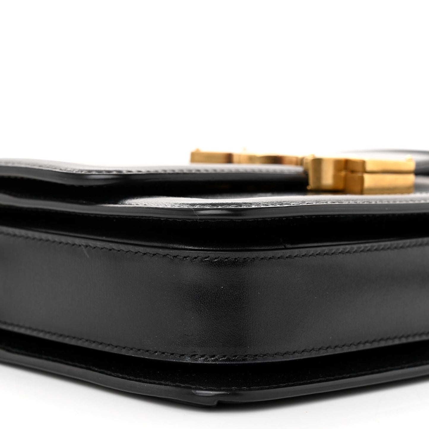 Smooth Calfskin Small Solferino Satchel Black