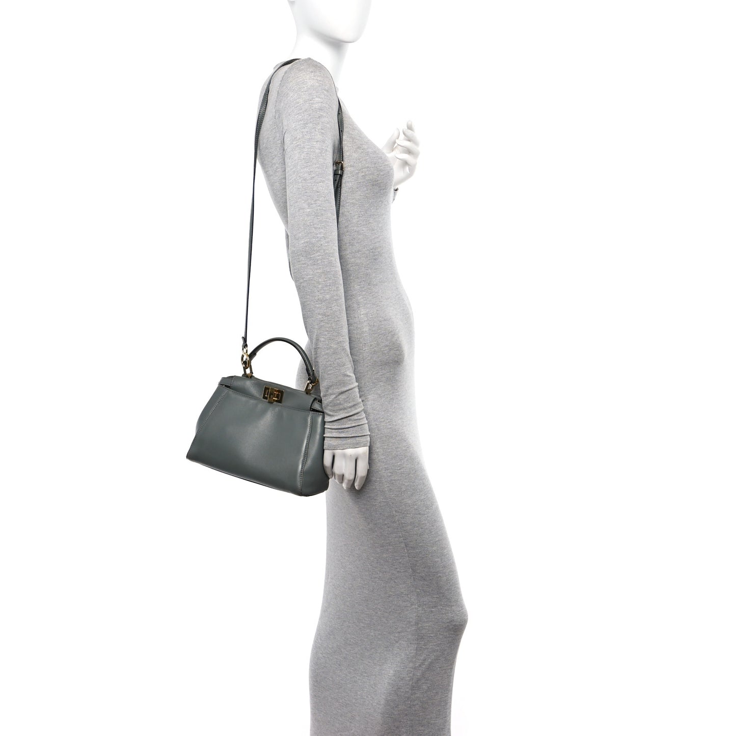 Nappa Mini Peekaboo Iconic Satchel Fumo