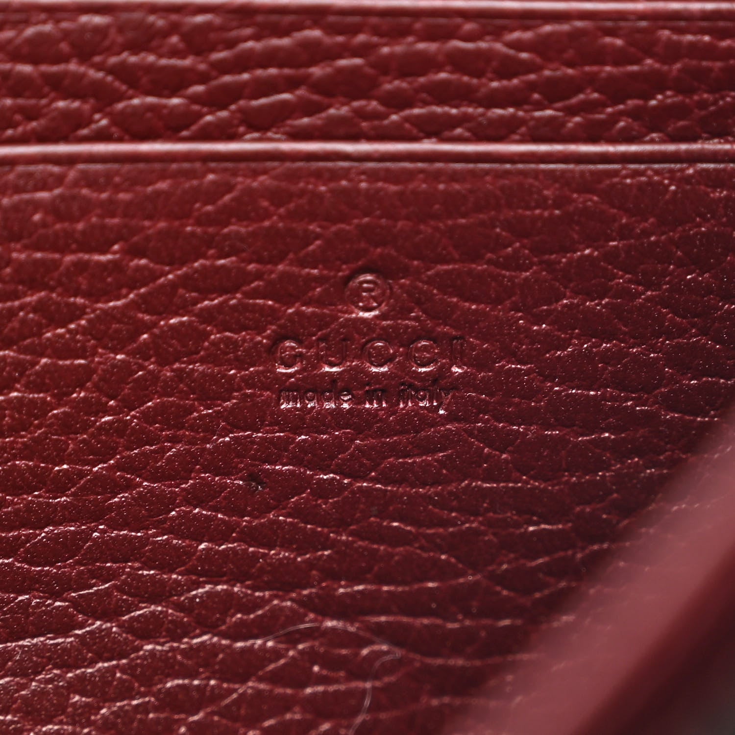 Gucci Dollar Calfskin Crystal Mini Dionysus Chain Wallet Vintage Bordeaux 6 of 13