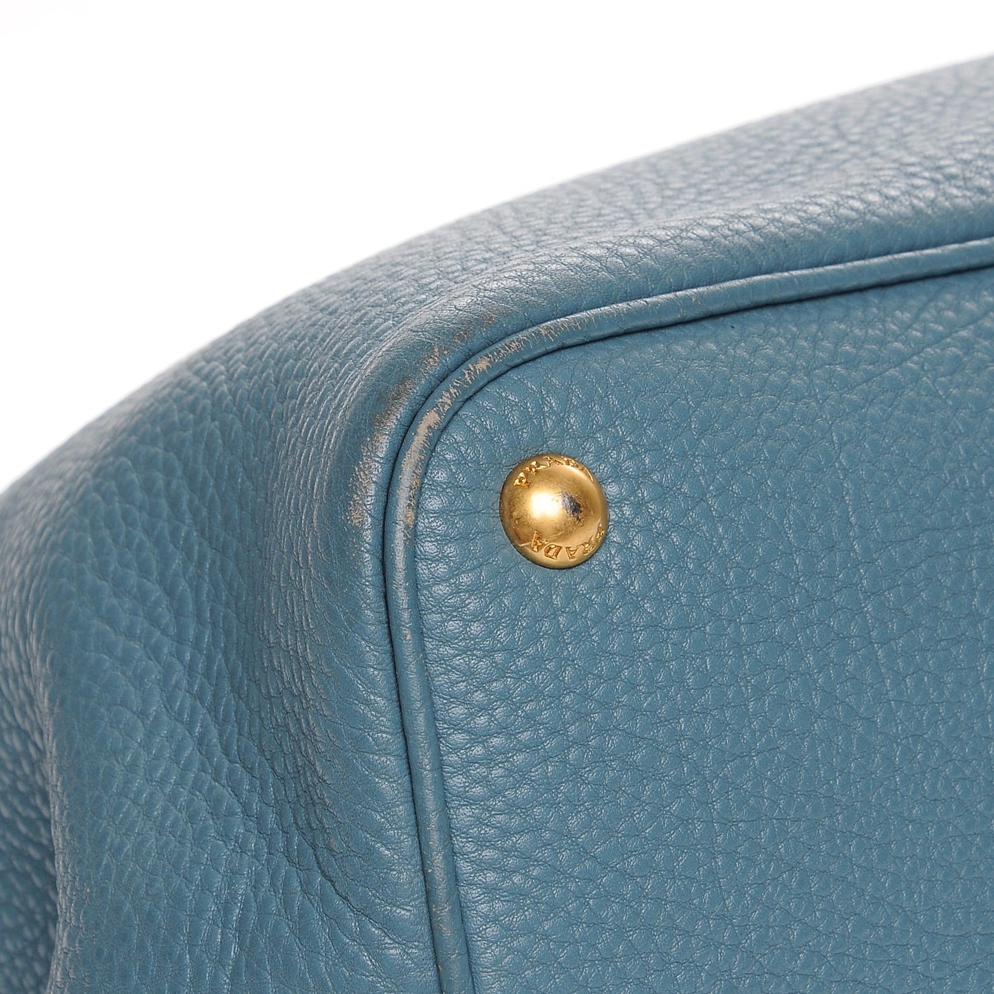 Vitello Daino Shopping Tote Marine