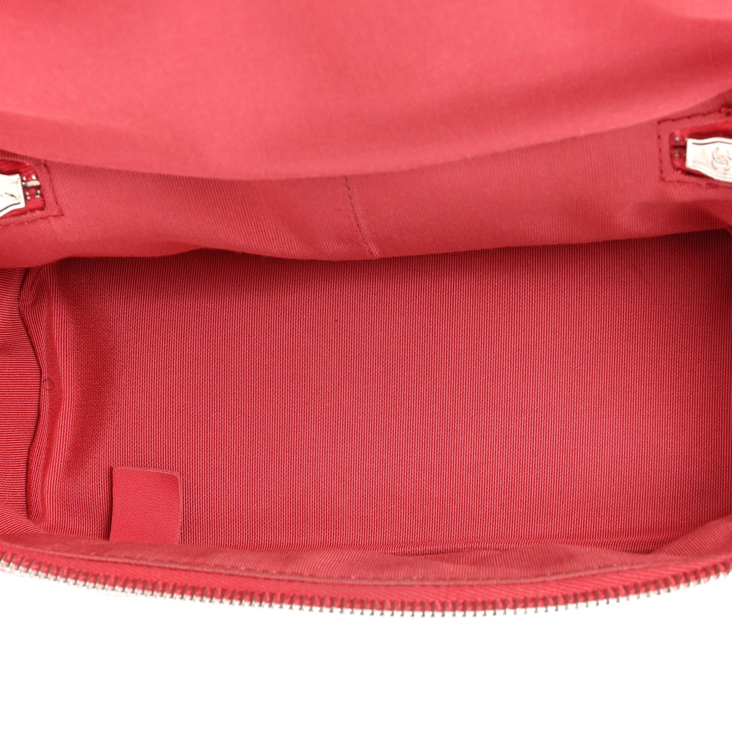 Crumpled Calfskin PVC Quilted Flap Pink