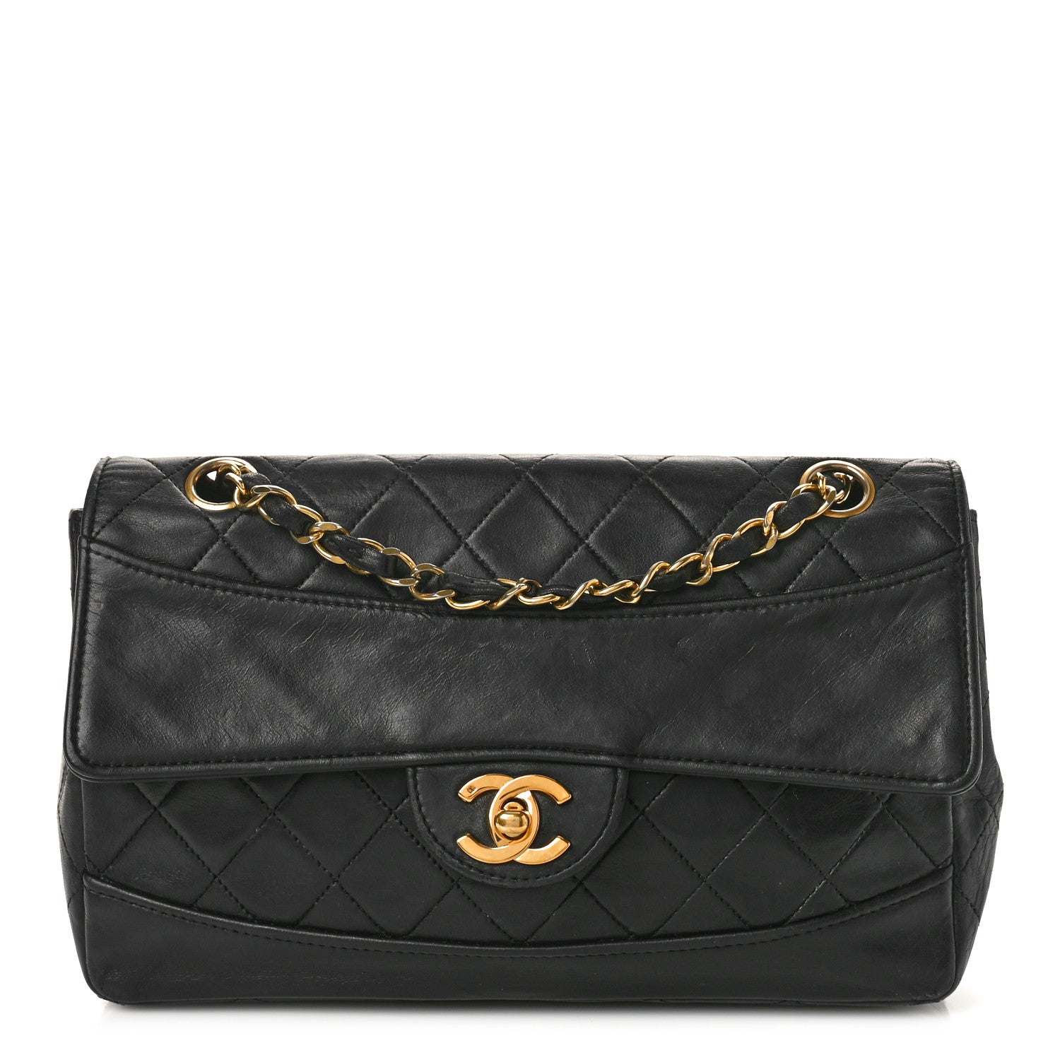 Chanel Lambskin Quilted Small Single Flap Black 1 of 13