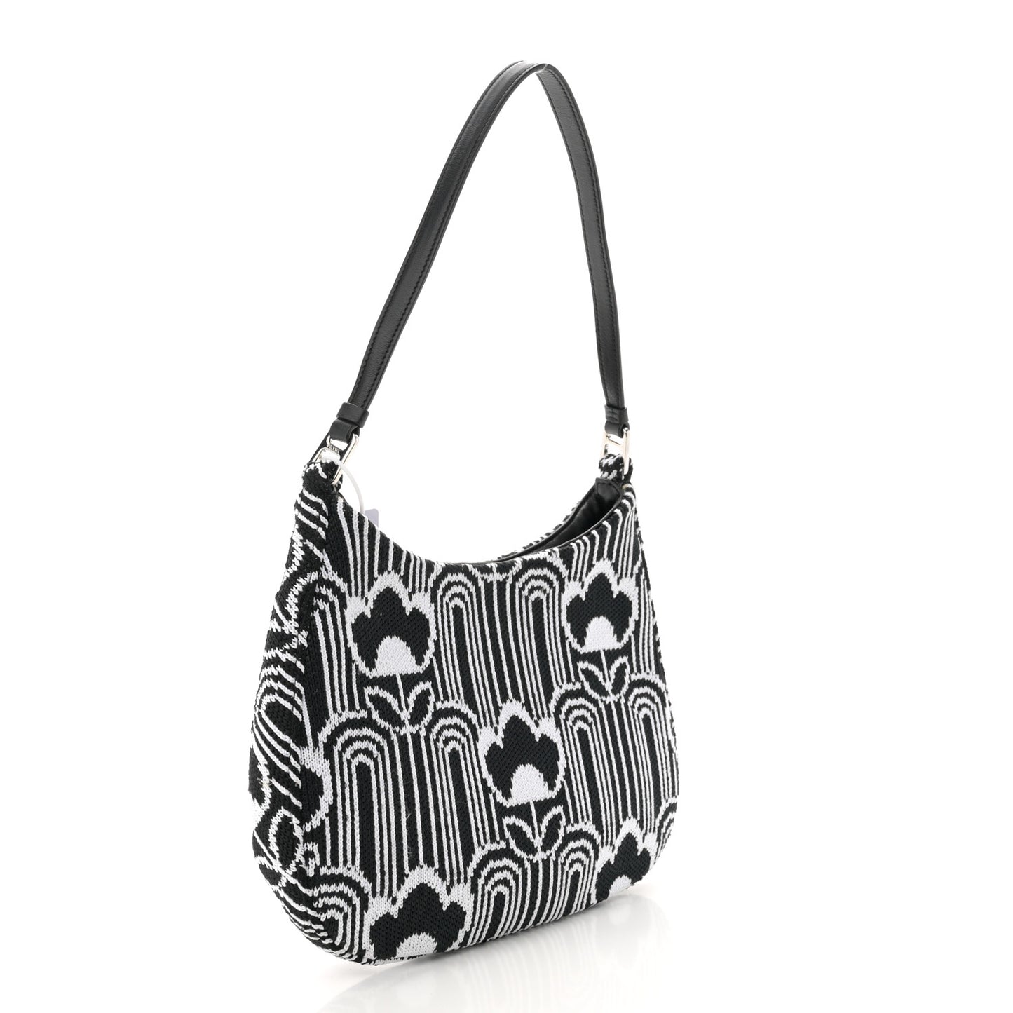 Maglia Jacquard Cleo Shoulder Bag Black White