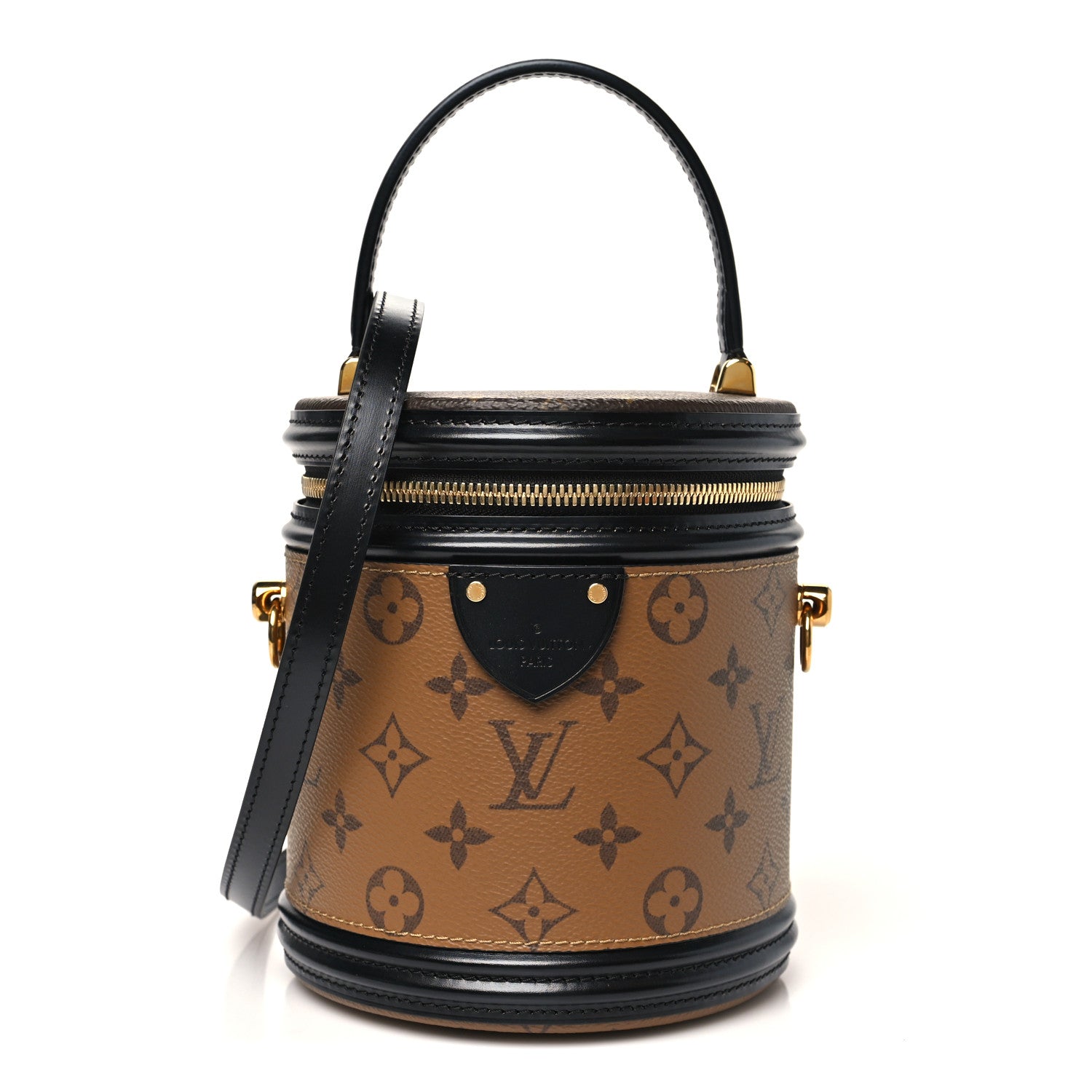 LOUIS VUITTON スパンコールコントラストドレス 34 LVボタン Louis Vuitton Reverse Monogram Cannes 1855409 – FASHIONPHILE