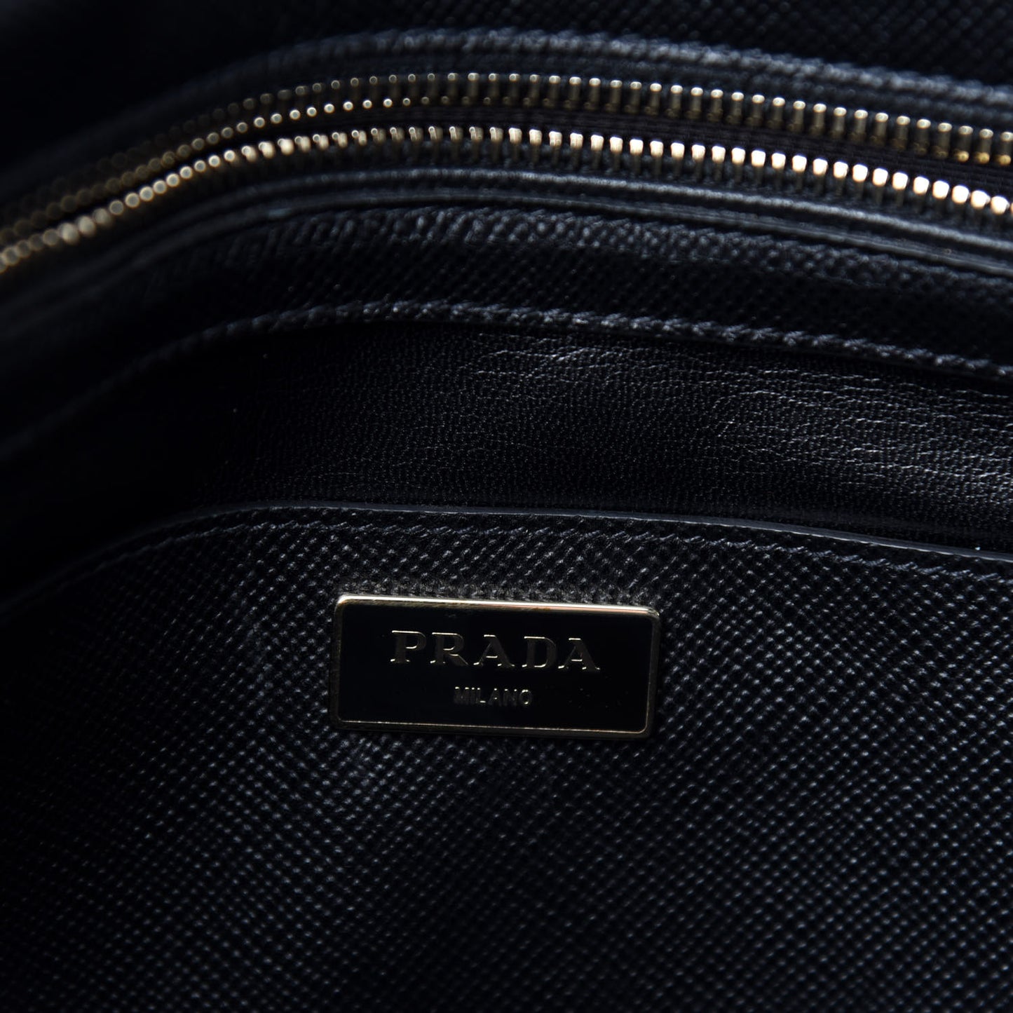 Saffiano Cuir Open Promenade Tote Black