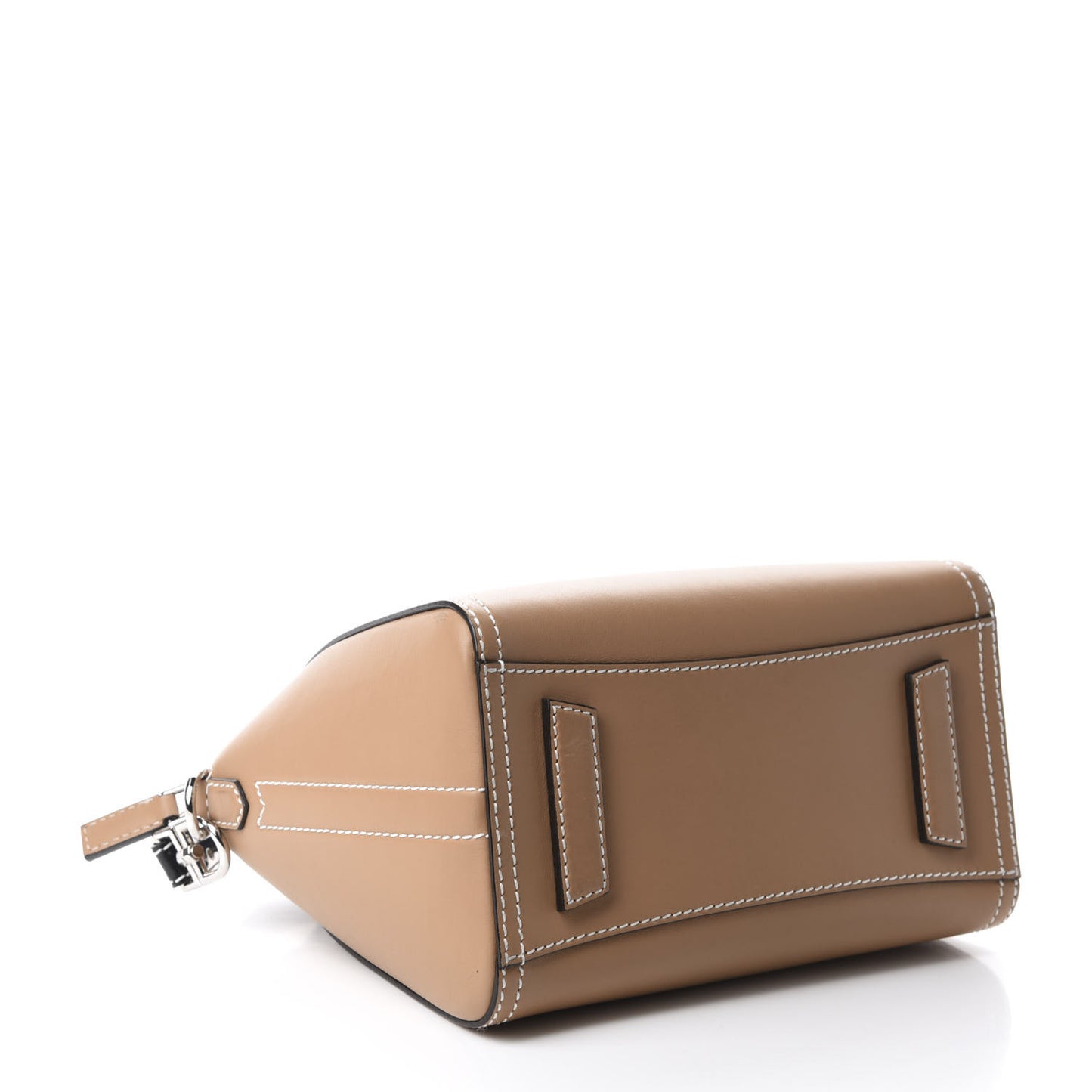 Calfskin Small Topstitch Bi-Color Antigona Beige Black