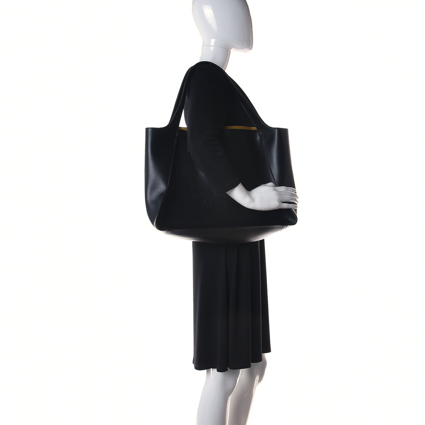 Eco Alter Nappa East West Perforated Tote Black