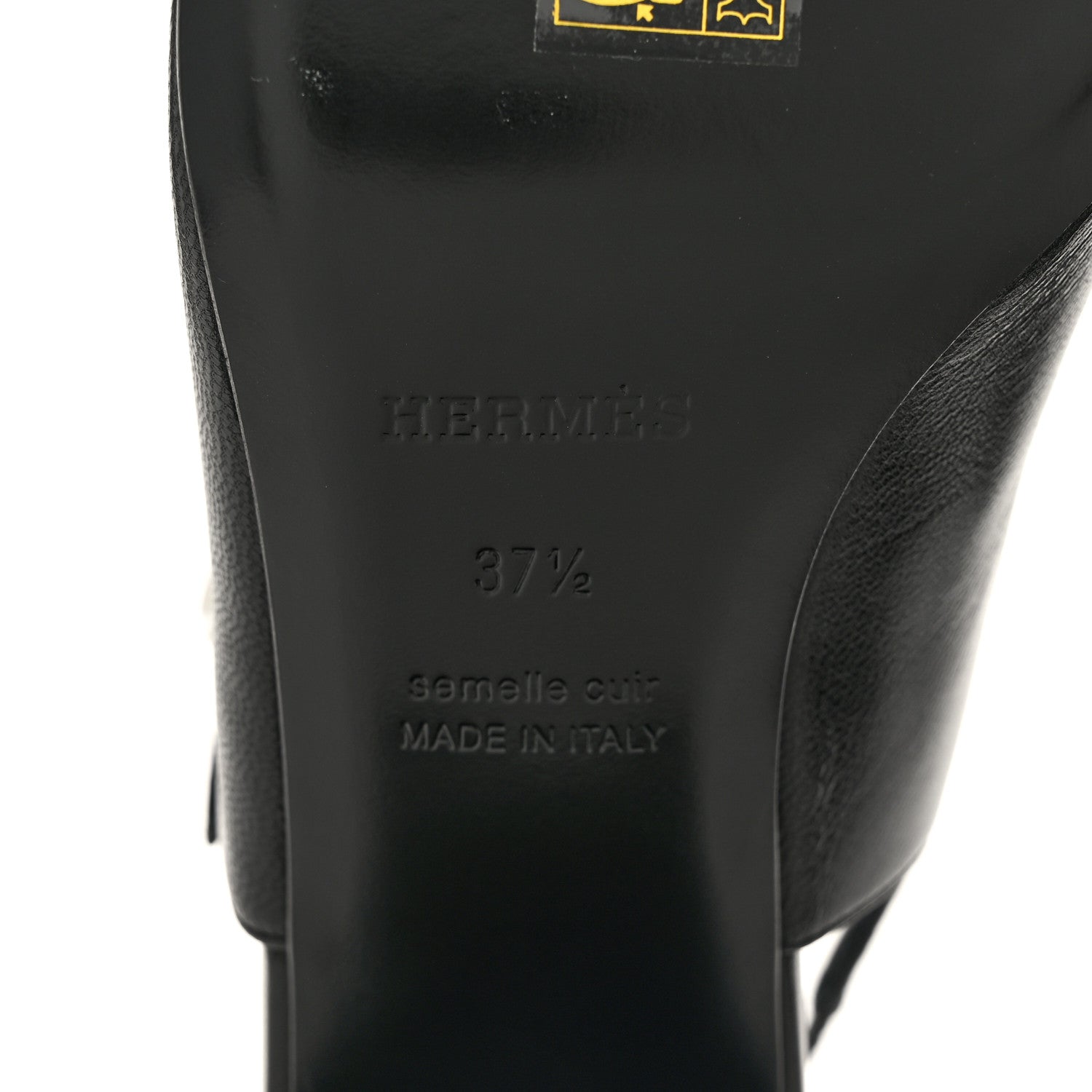 Hermes Goatskin Jackie 50 Pumps 37.5 Black 6 of 11