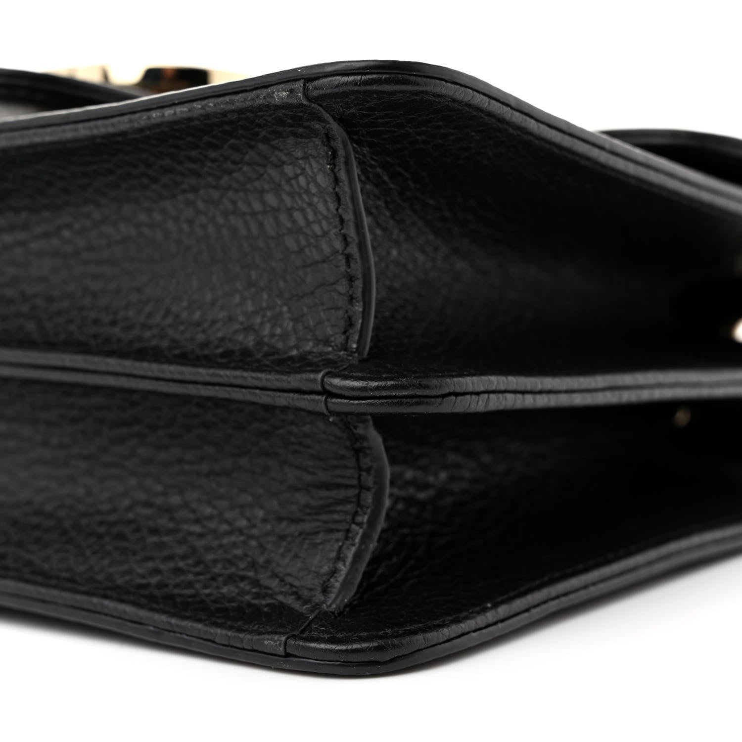 Gucci Dollar Calfskin Small Interlocking G Shoulder Bag Black 10 of 11