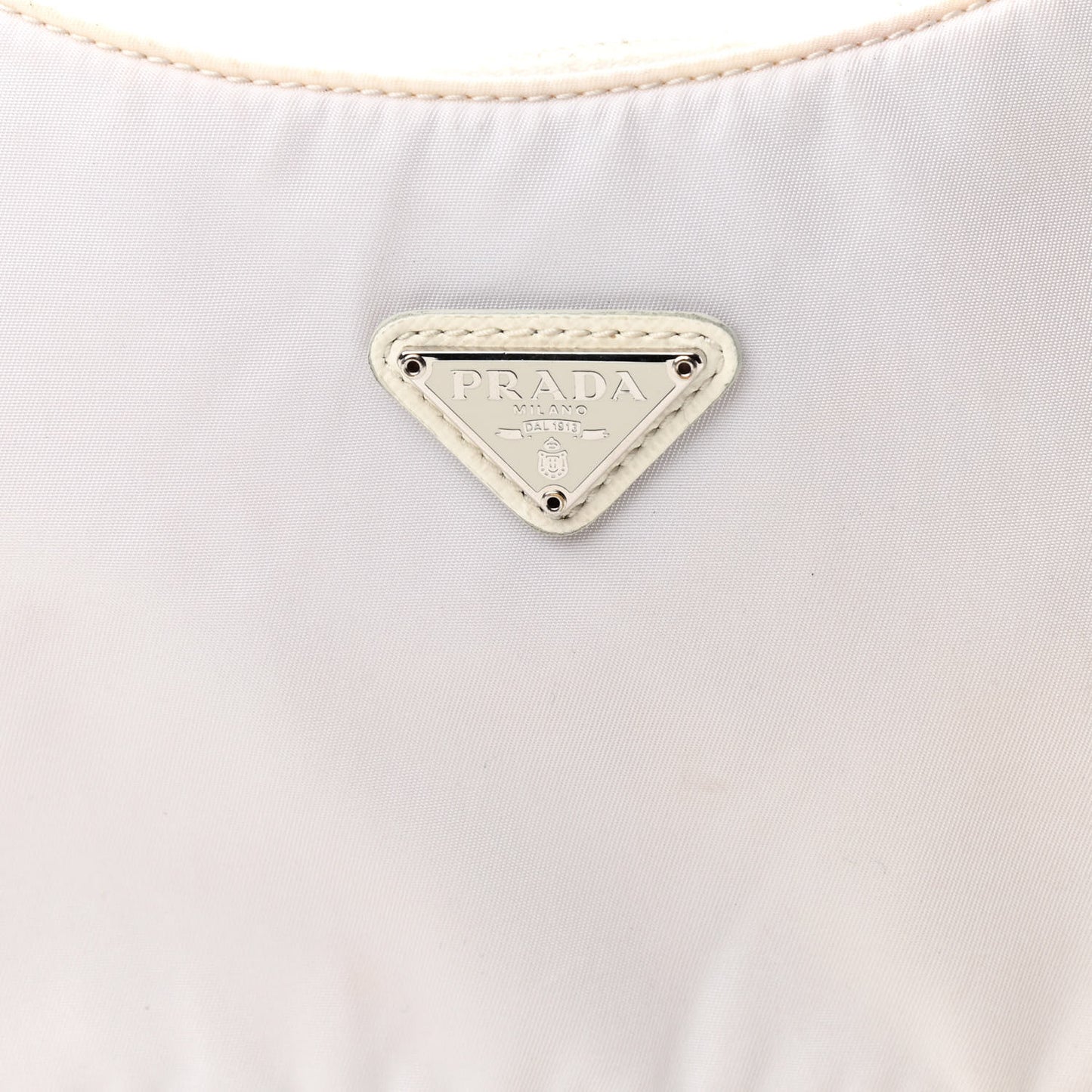 Tessuto Nylon Mini Re-Edition 2000 Bag White