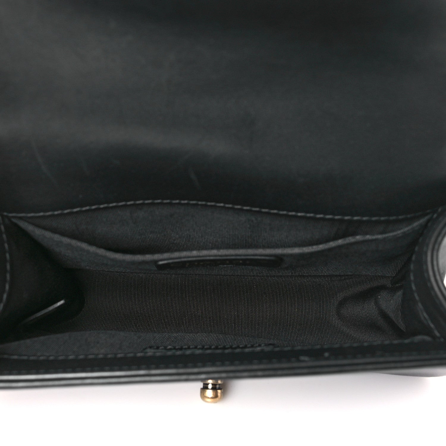 Chanel Metallic Calfskin Pleated Small Boy In Rome Flap Black Gold 5 of 10