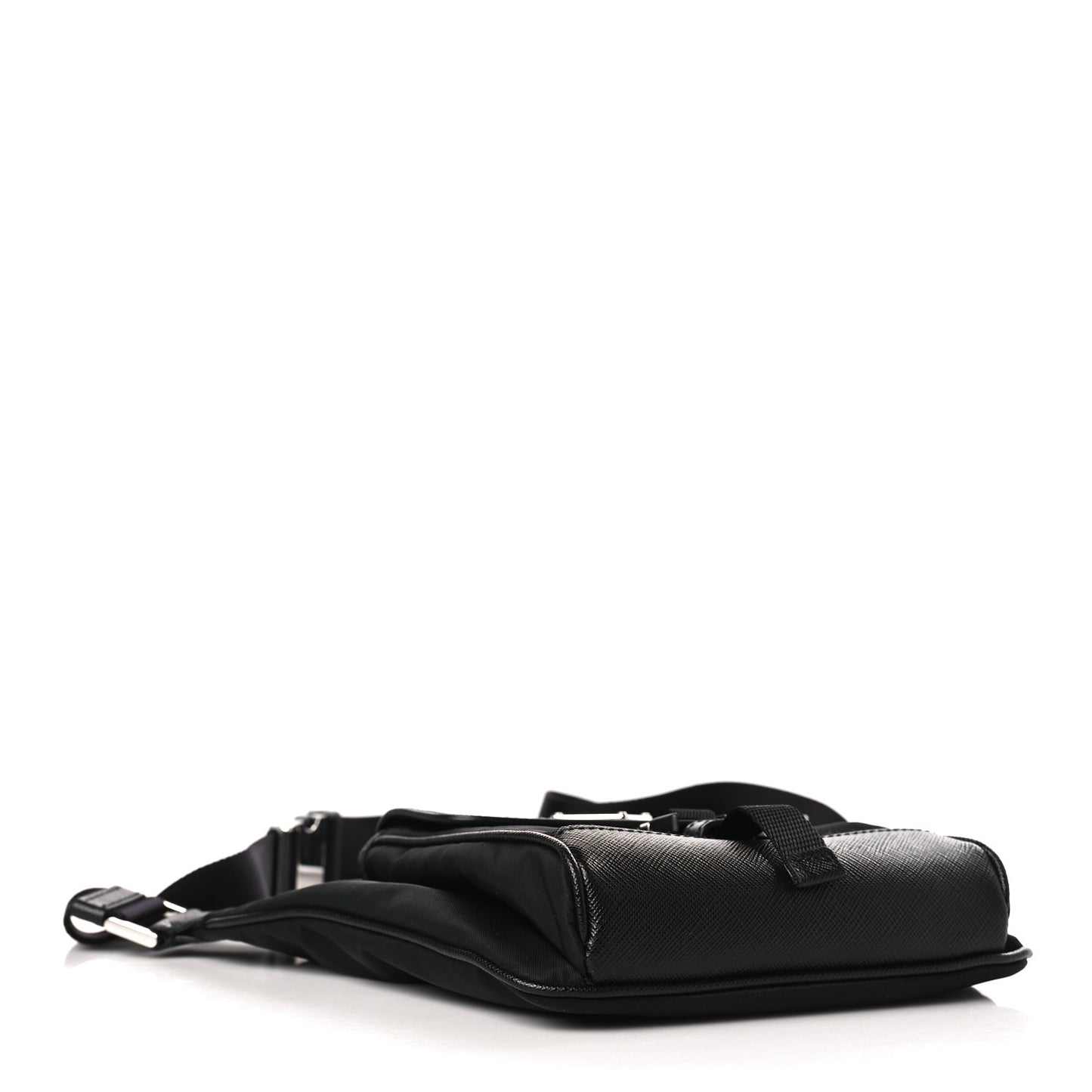 Re-Nylon Saffiano Belt Bag Black