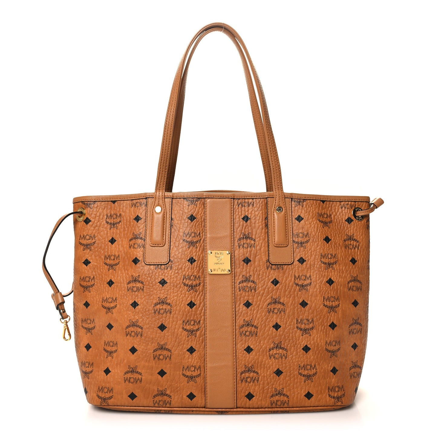 Visetos Medium Liz Reversible Shopper Tote Cognac
