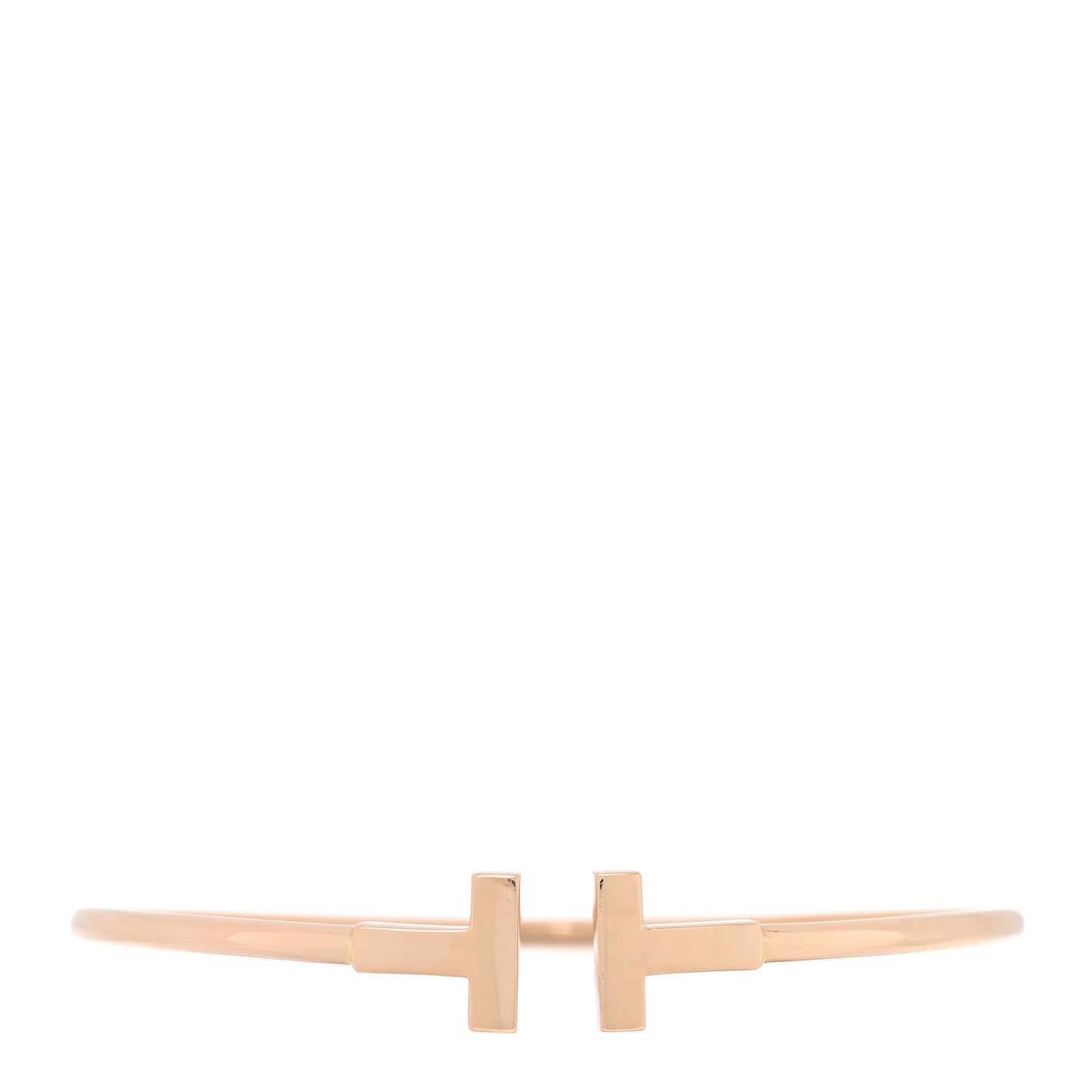 18K Rose Gold T Wire Bracelet