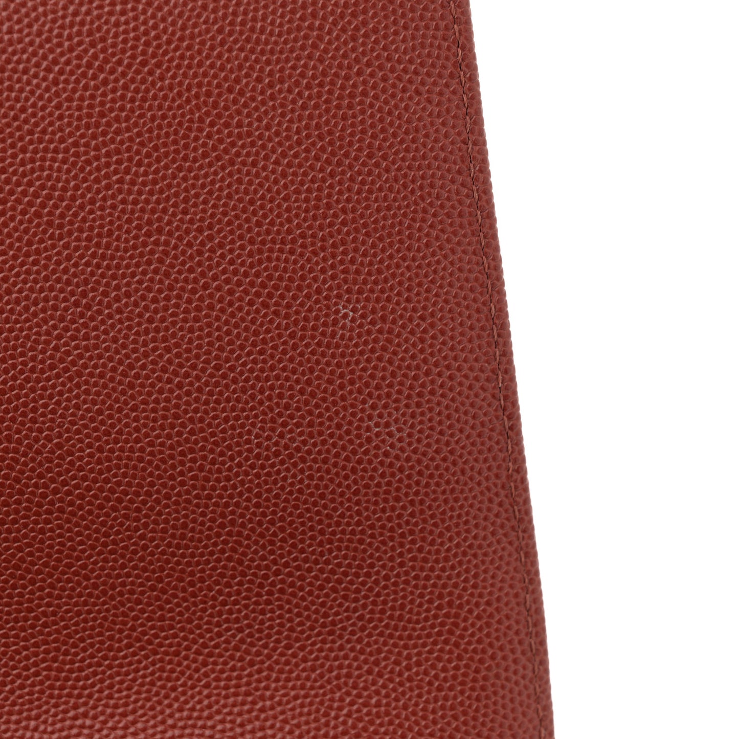 Caviar Lizard Chevron Quilted Small Coco Handle Flap Dark Orange