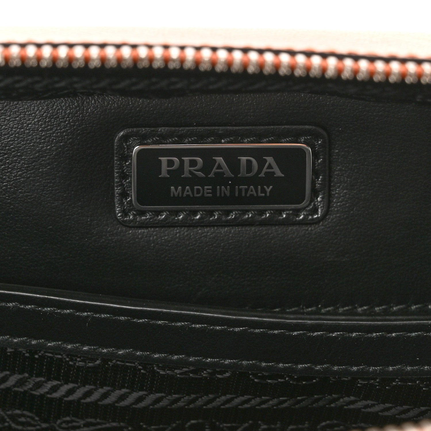 Prada Saffiano Travel Medium Brique Crossbody Bag Papaya 5 of 10