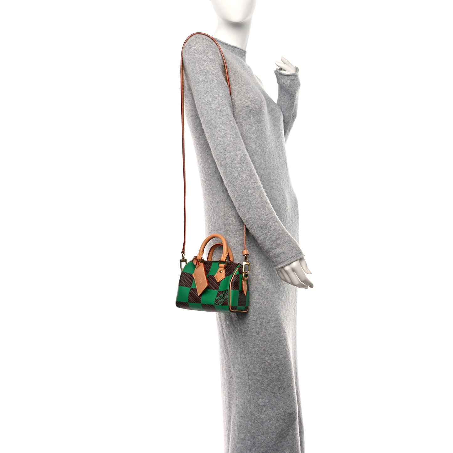 Damier Pop Speedy Bandouliere 18 Green