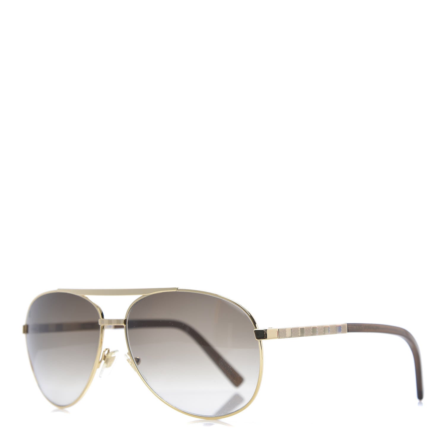 Louis Vuitton Metal Attitude Pilote Sunglasses Z0339U Gold 665354