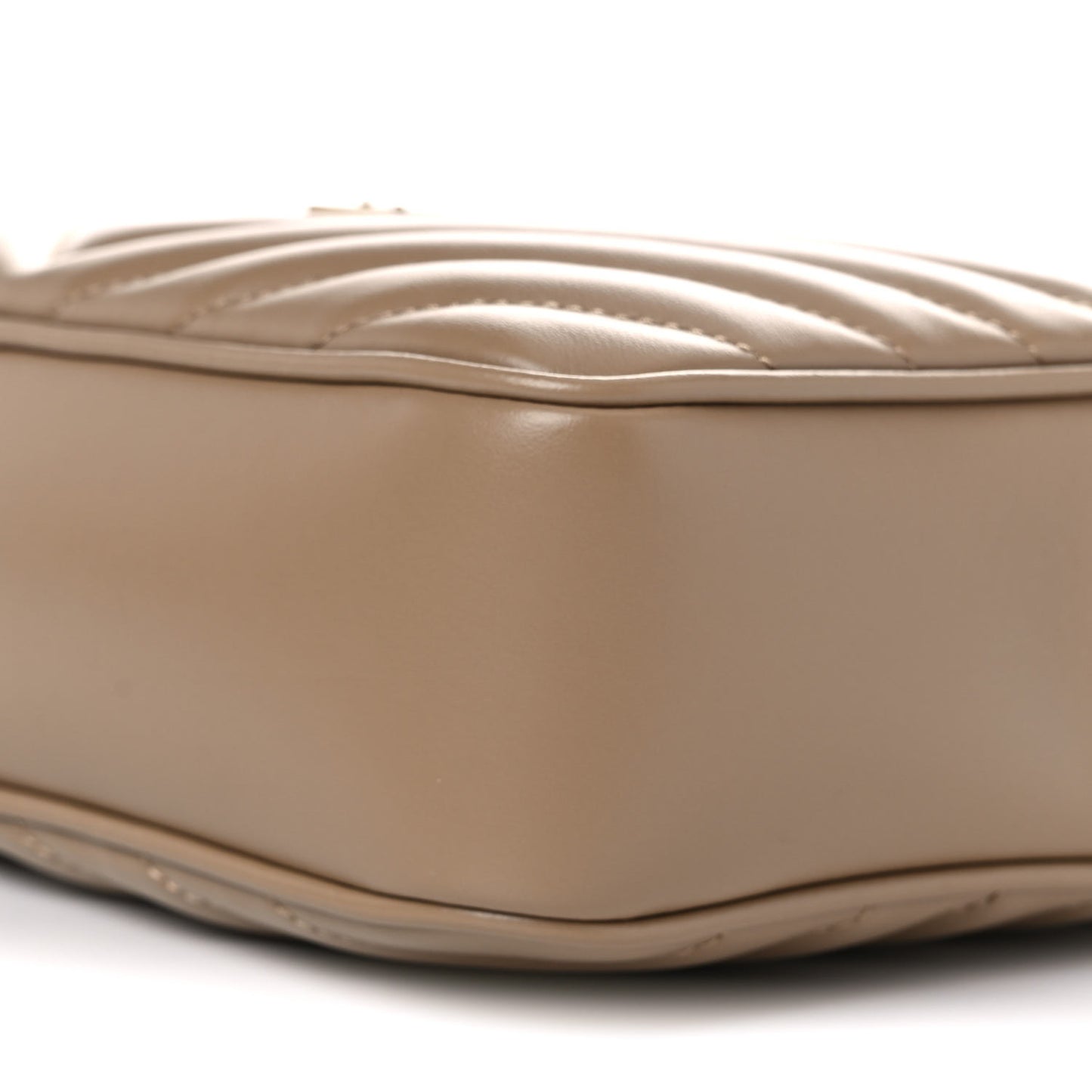 Calfskin Matelasse Monogram Lou Camera Bag Dark Beige