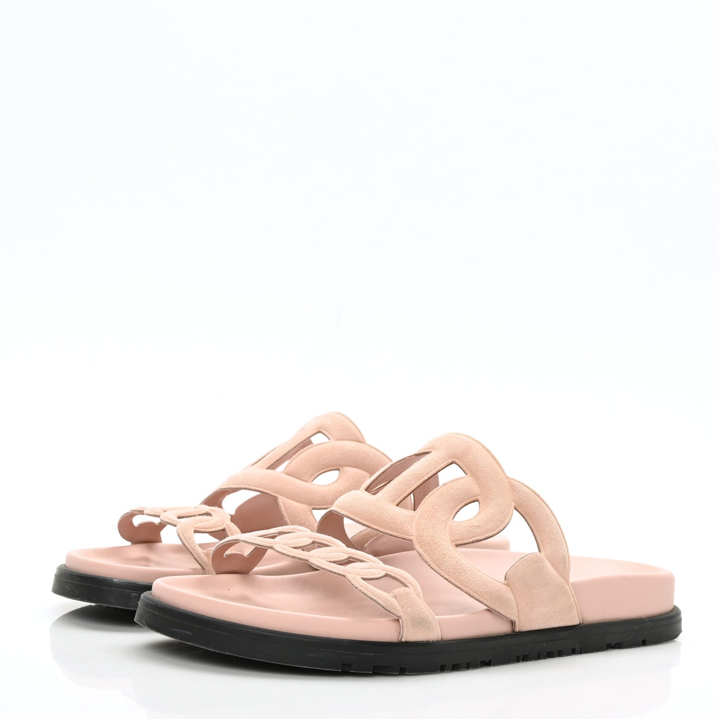Suede Goatskin Extra Sandals 35.5 Rose Opaline
