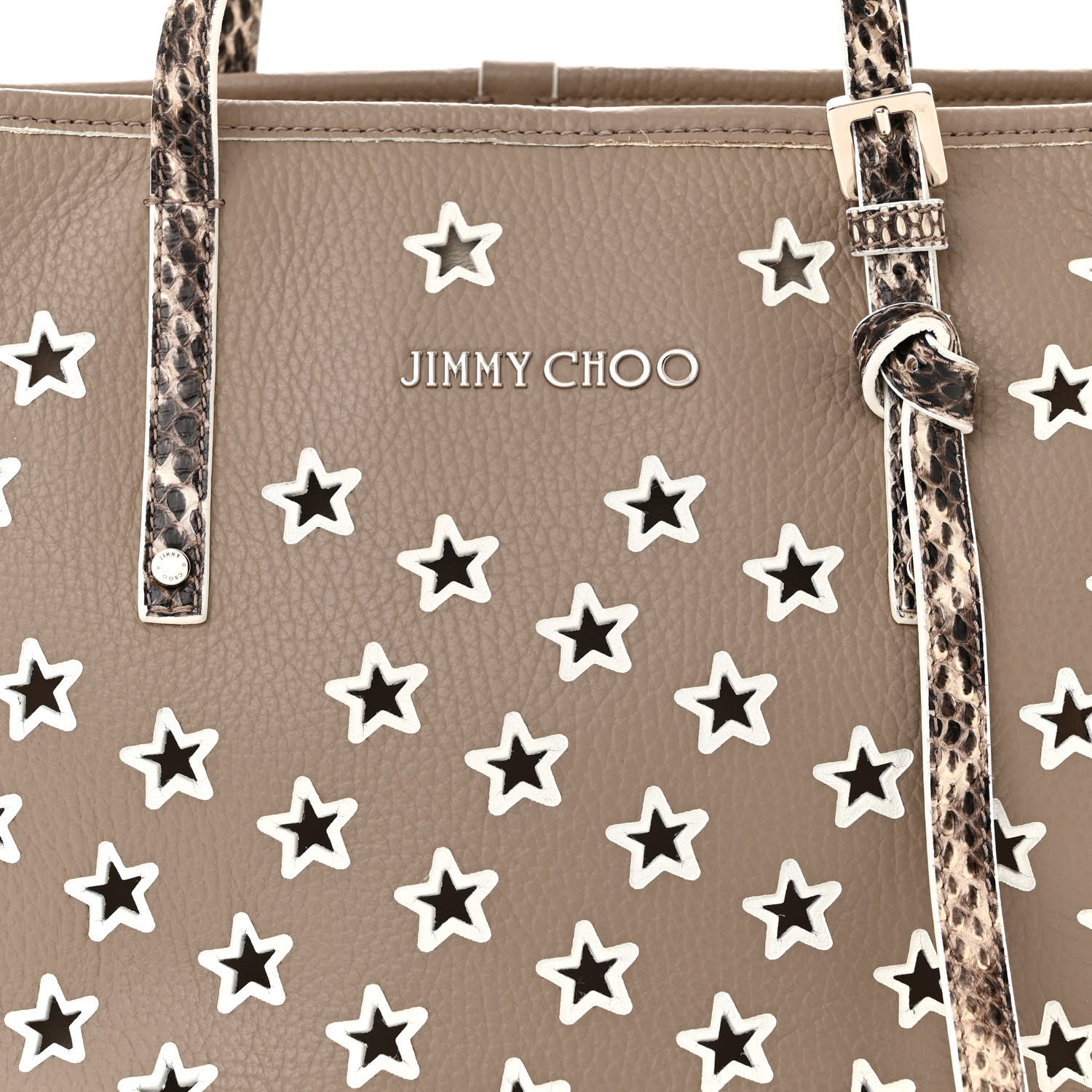 Jimmy Choo Nappa Perforated Star Sofia Shoulder Bag White 7 of 11
