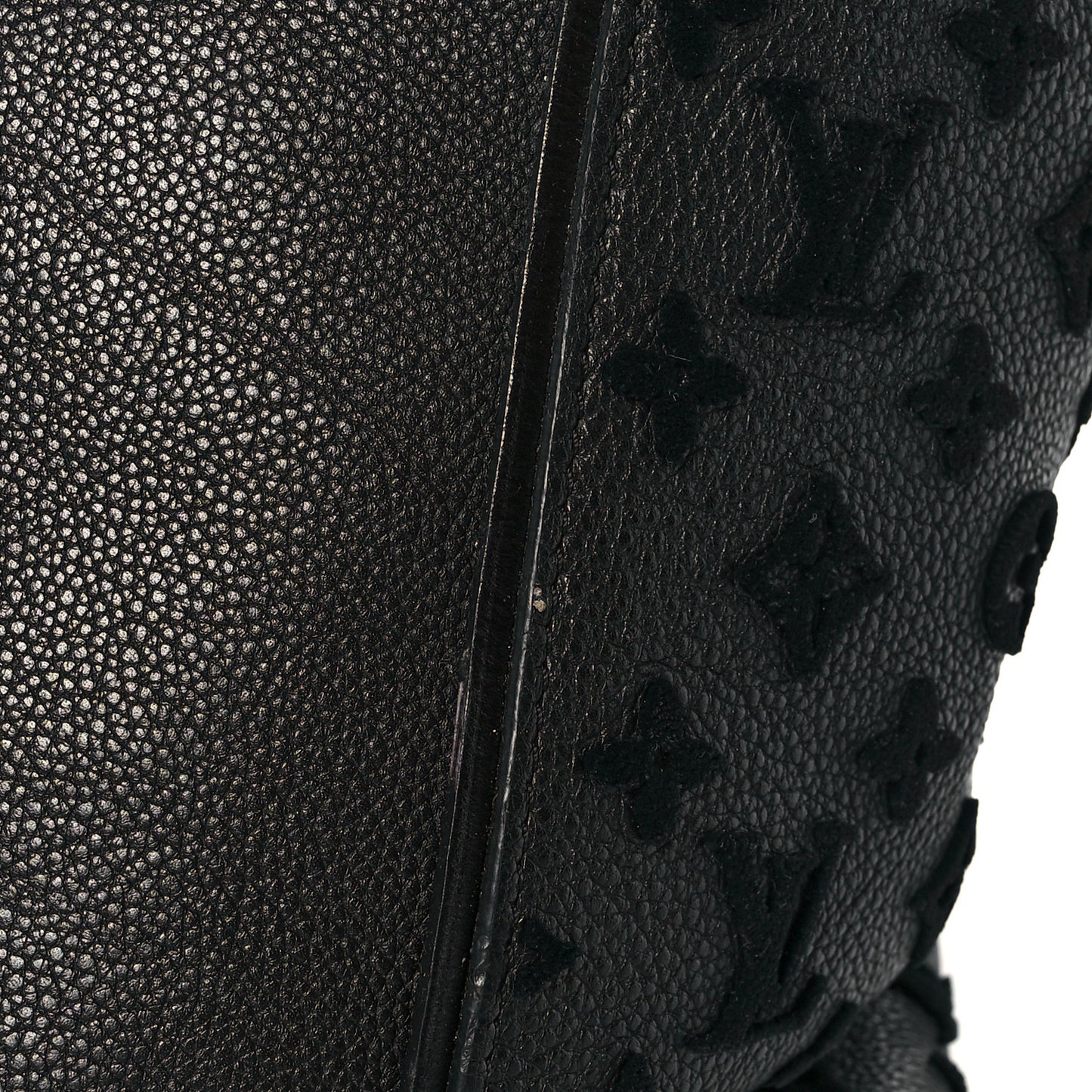 Cuir Orfevre Veau Cachemire Tote W GM Black