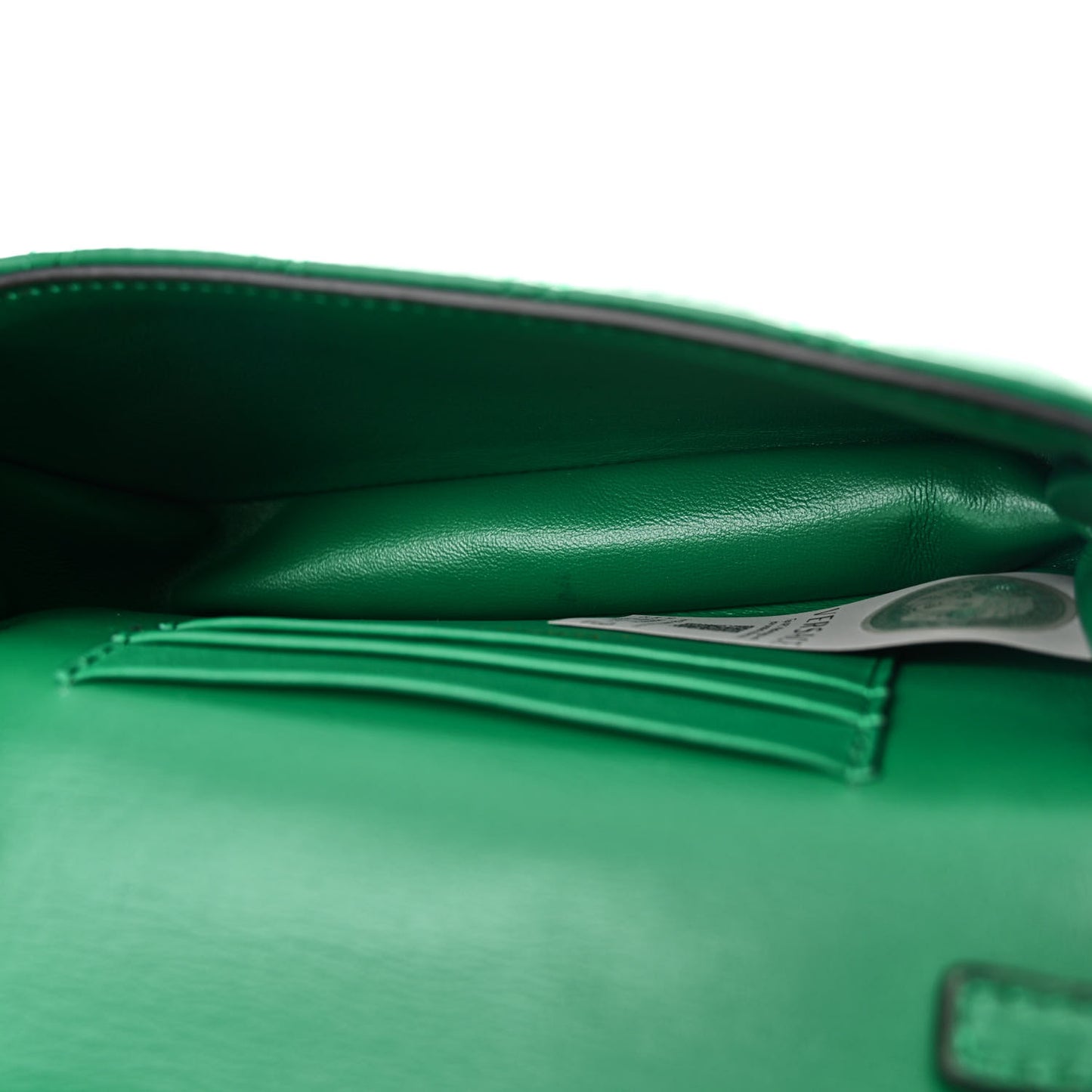 Nappa Quilted Virtus Evening Bag Green