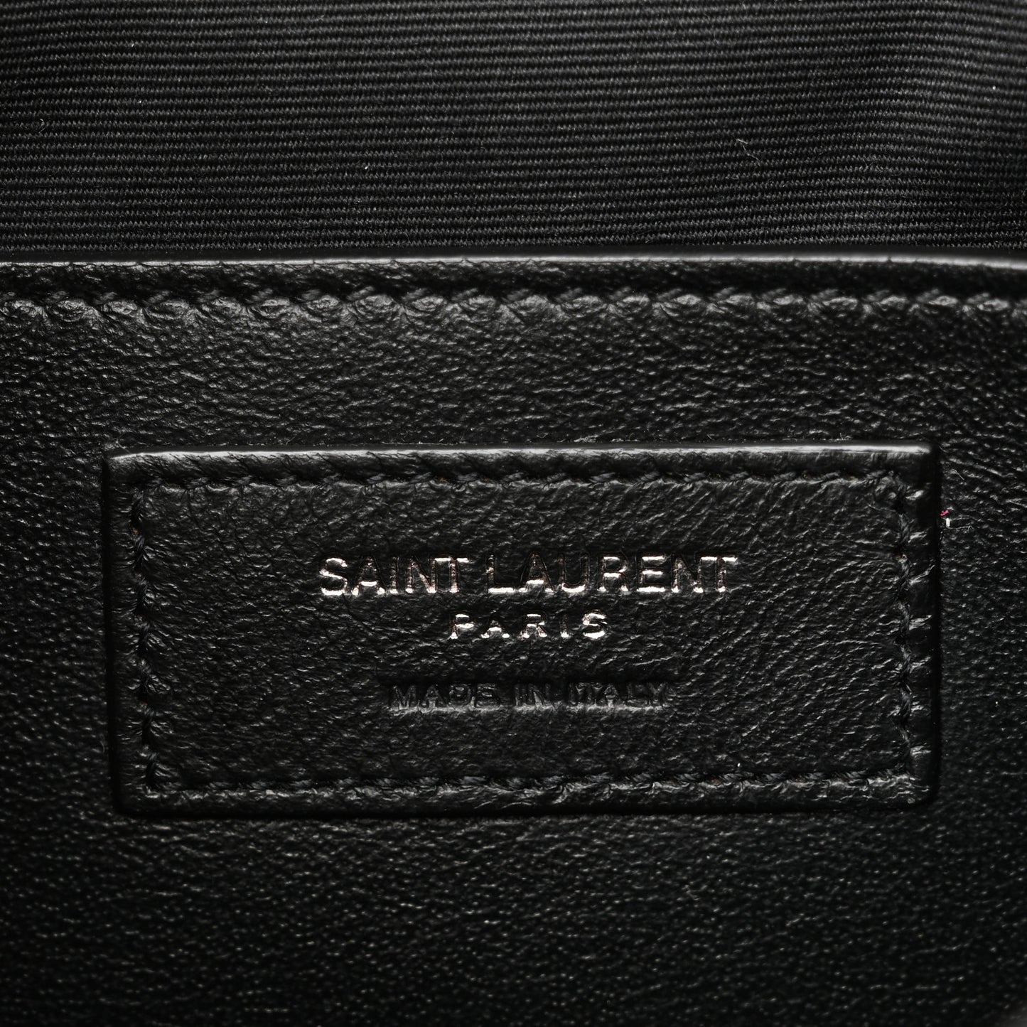 Crinkled Calfskin Matelasse Monogram Baby Niki Chain Satchel Black