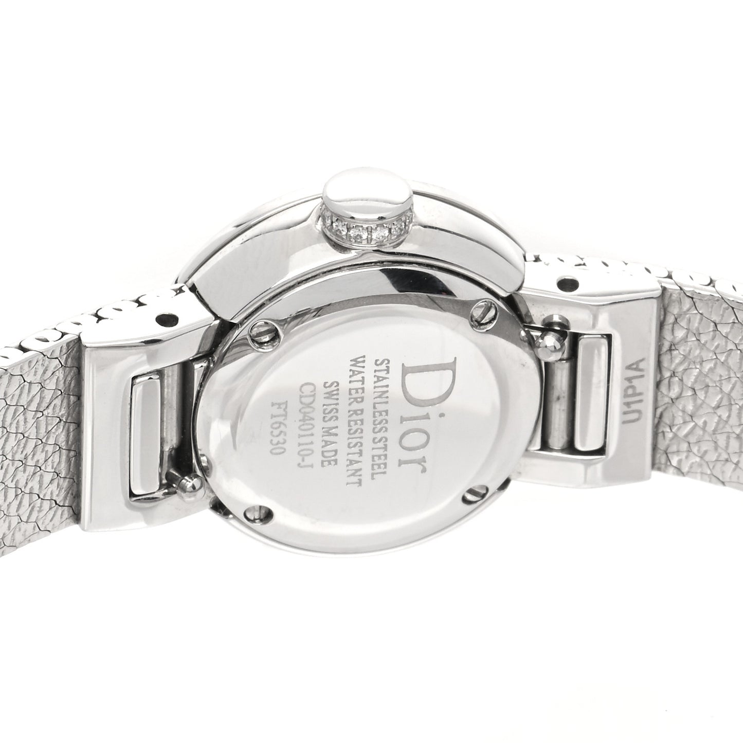 Stainless Steel Diamond Bezel Pink Mother of Pearl 19mm La D De Dior Quartz Watch