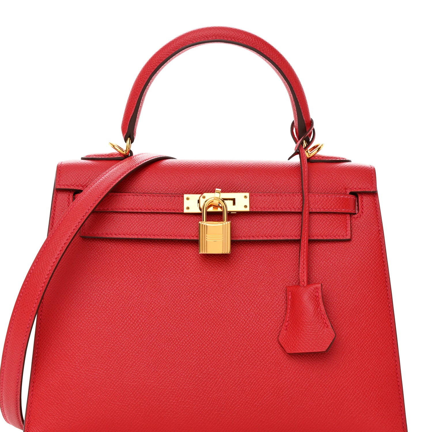 Hermes Epsom Kelly Sellier 25 Rouge Casaque 8 of 11