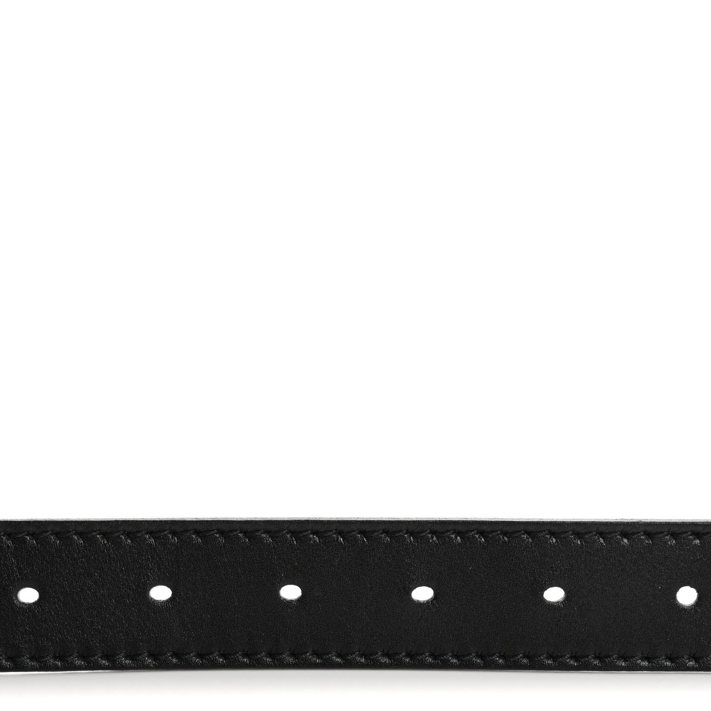 Calfskin D Fence Belt 80 Black
