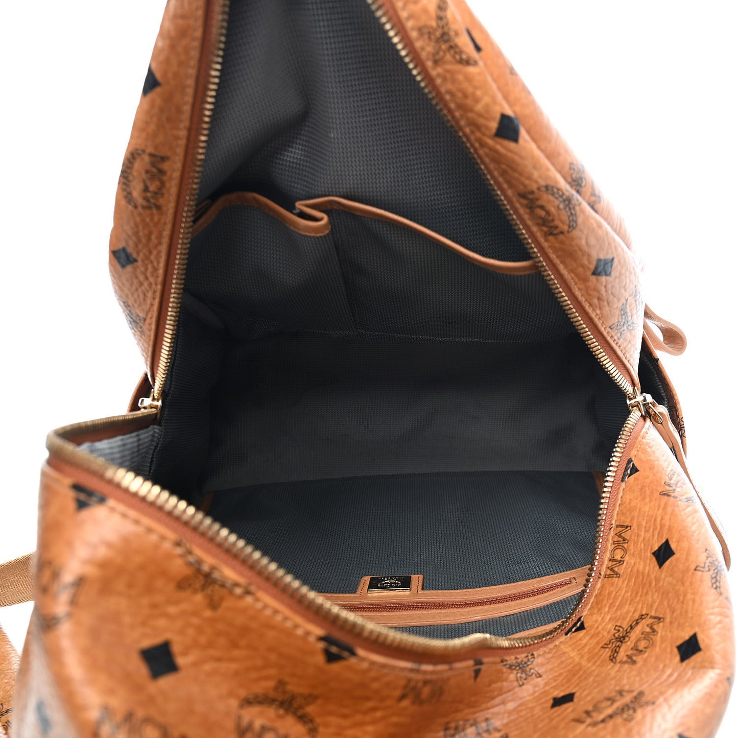 Visetos Medium Side Studs Stark Backpack Cognac