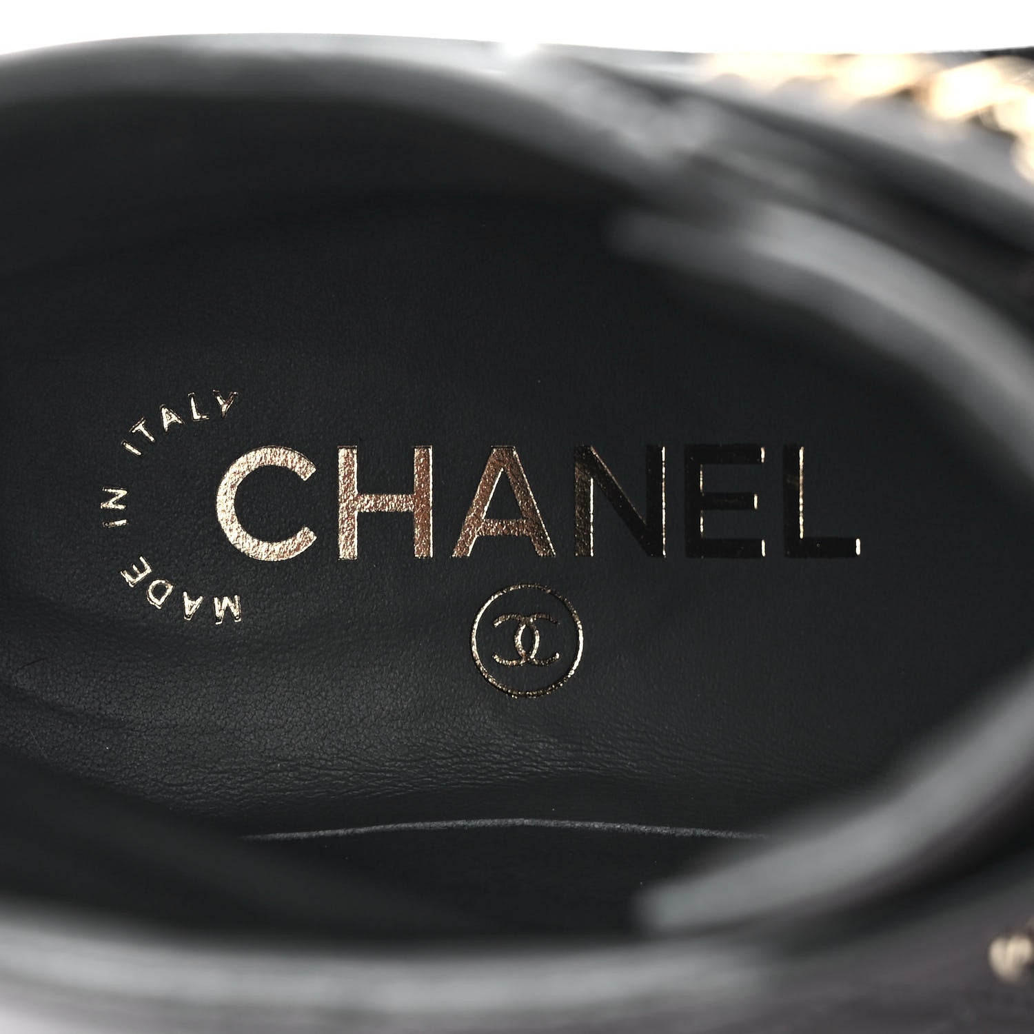 Chanel Shiny Lambskin Quilted Lace Up Combat Boots 36 Grey Black 8 of 11