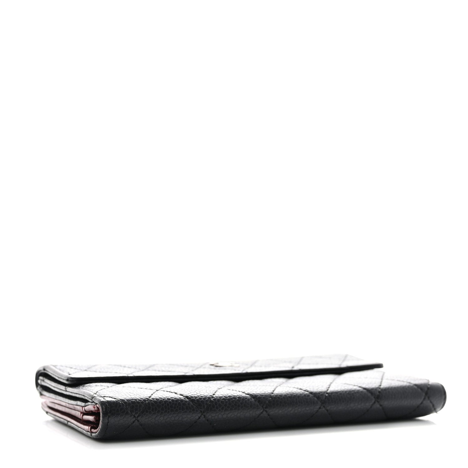 Chanel Caviar Quilted CC Long Double Wallet Black 4 of 9