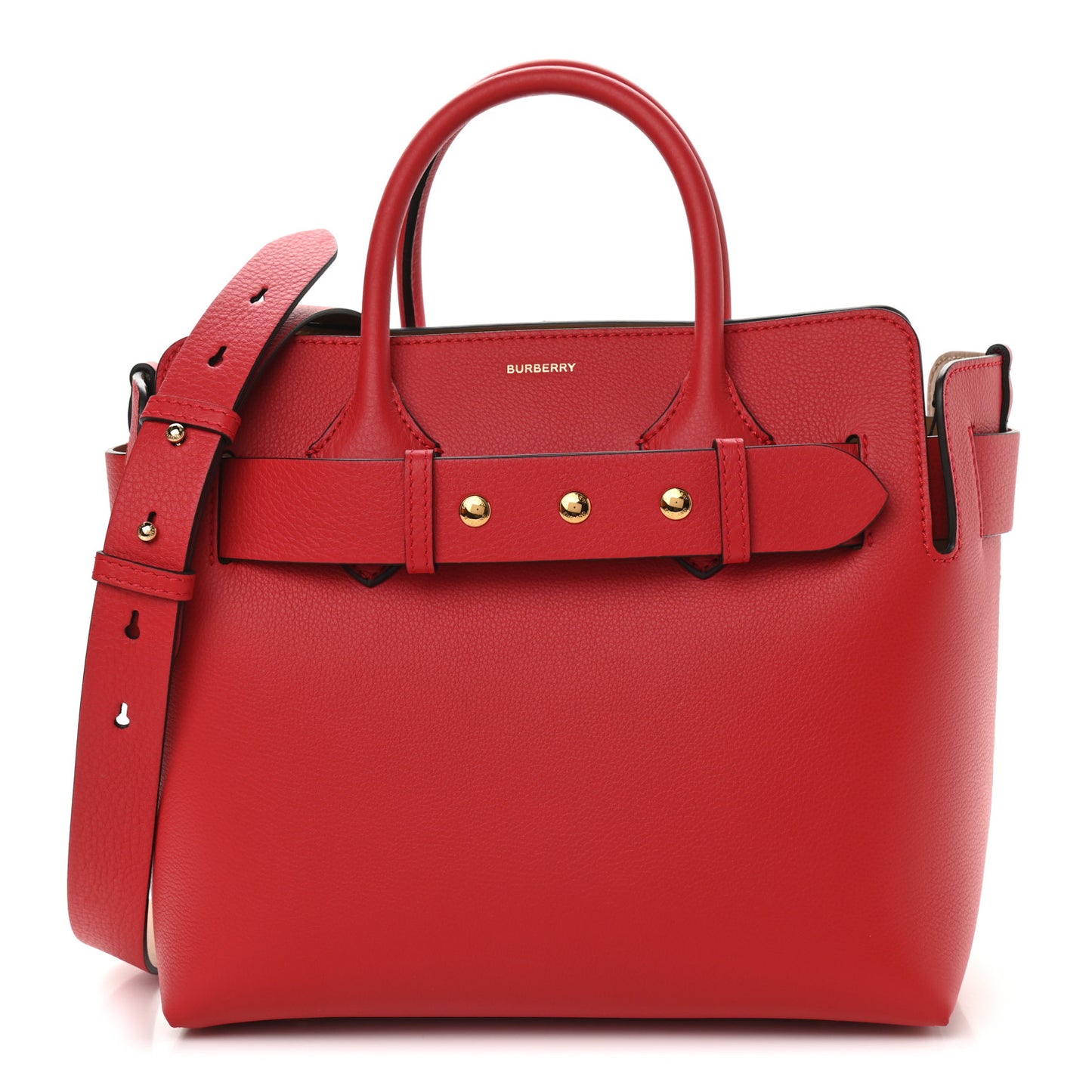 Soft Grain Calfskin Small Belt Bag Marais Bright Military Red