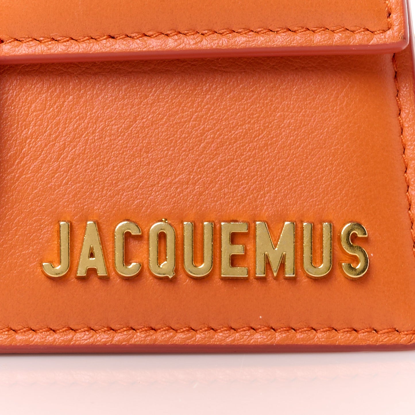 Smooth Calfskin Le Bambino Dark Orange