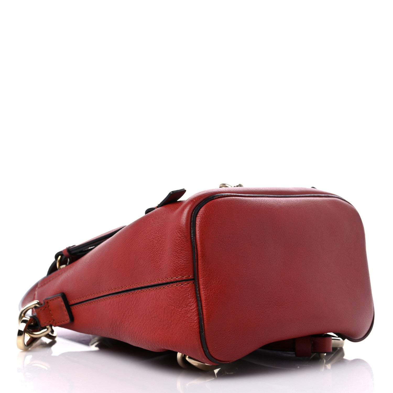 Chloe Suede Calfskin Mini Faye Backpack Earthy Red 4 of 17